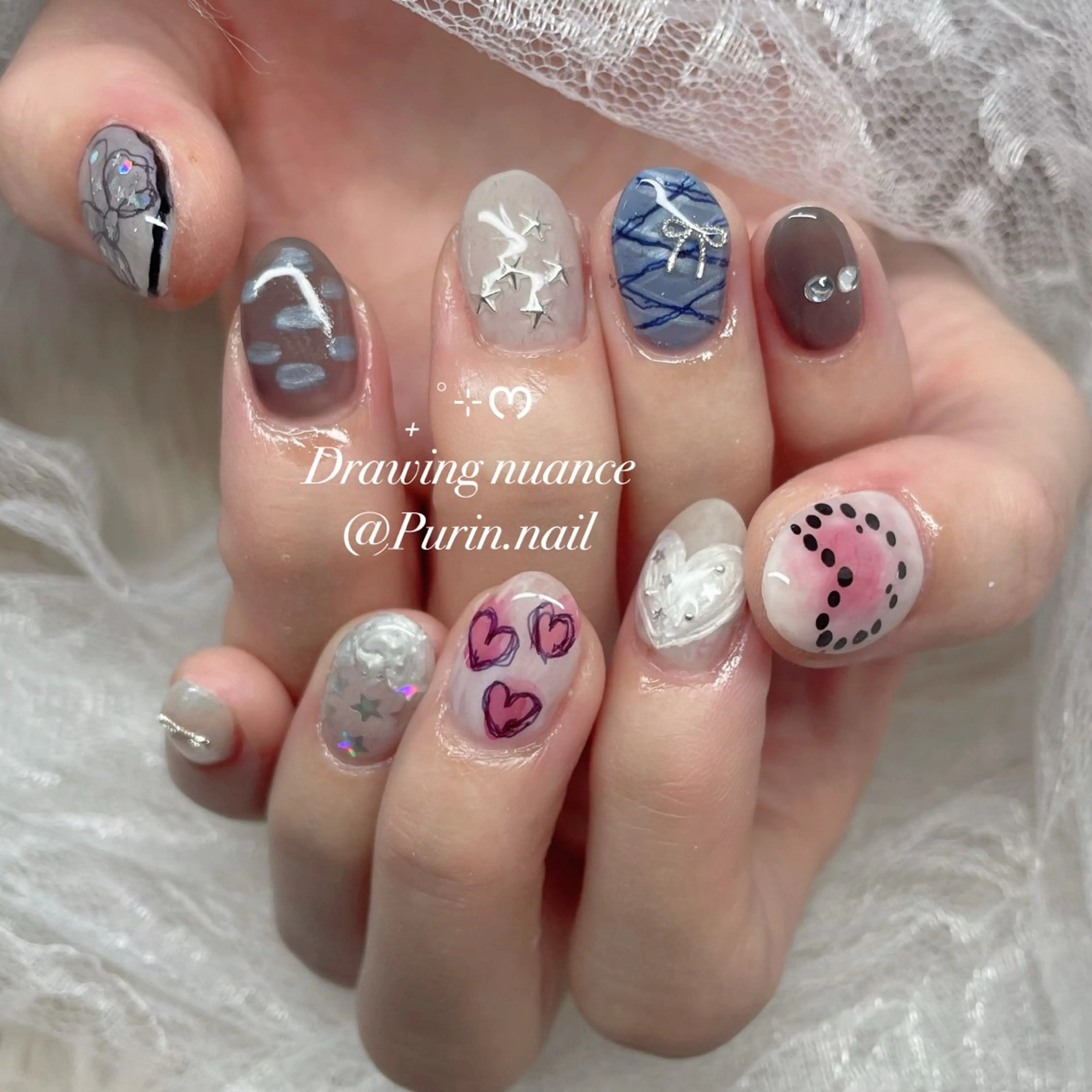ネイル ハンドネイル Nails by Purin🍮のネイルデザイン