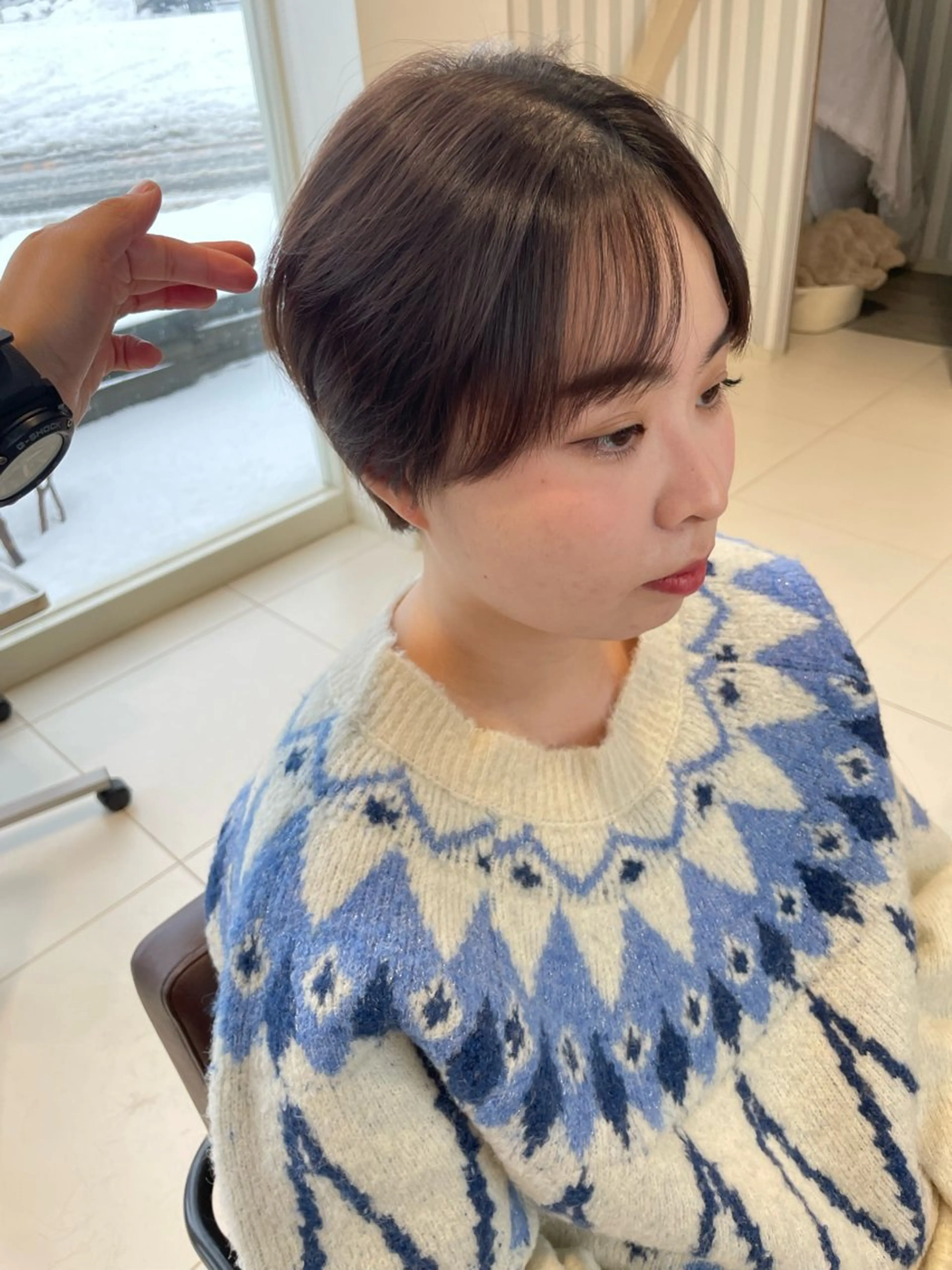 ショート カラー ショートボブ ハンサムショート インナーカラー ボブ ショートヘア 鶴岡で縮毛矯正なら お任せ！ハヤシナオミのヘアスタイル