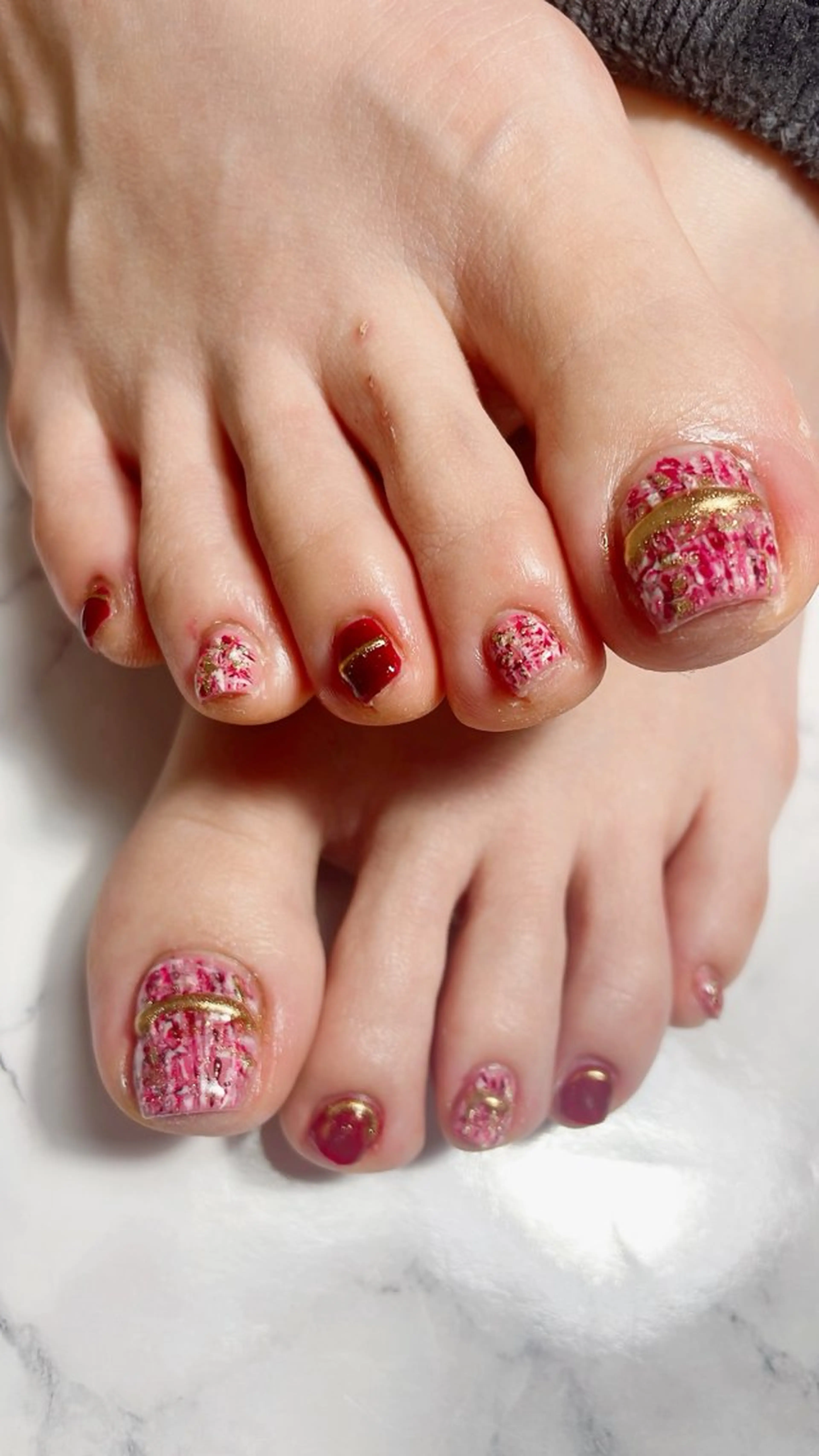 ネイル フットネイル 三原 麻佑のネイルデザイン