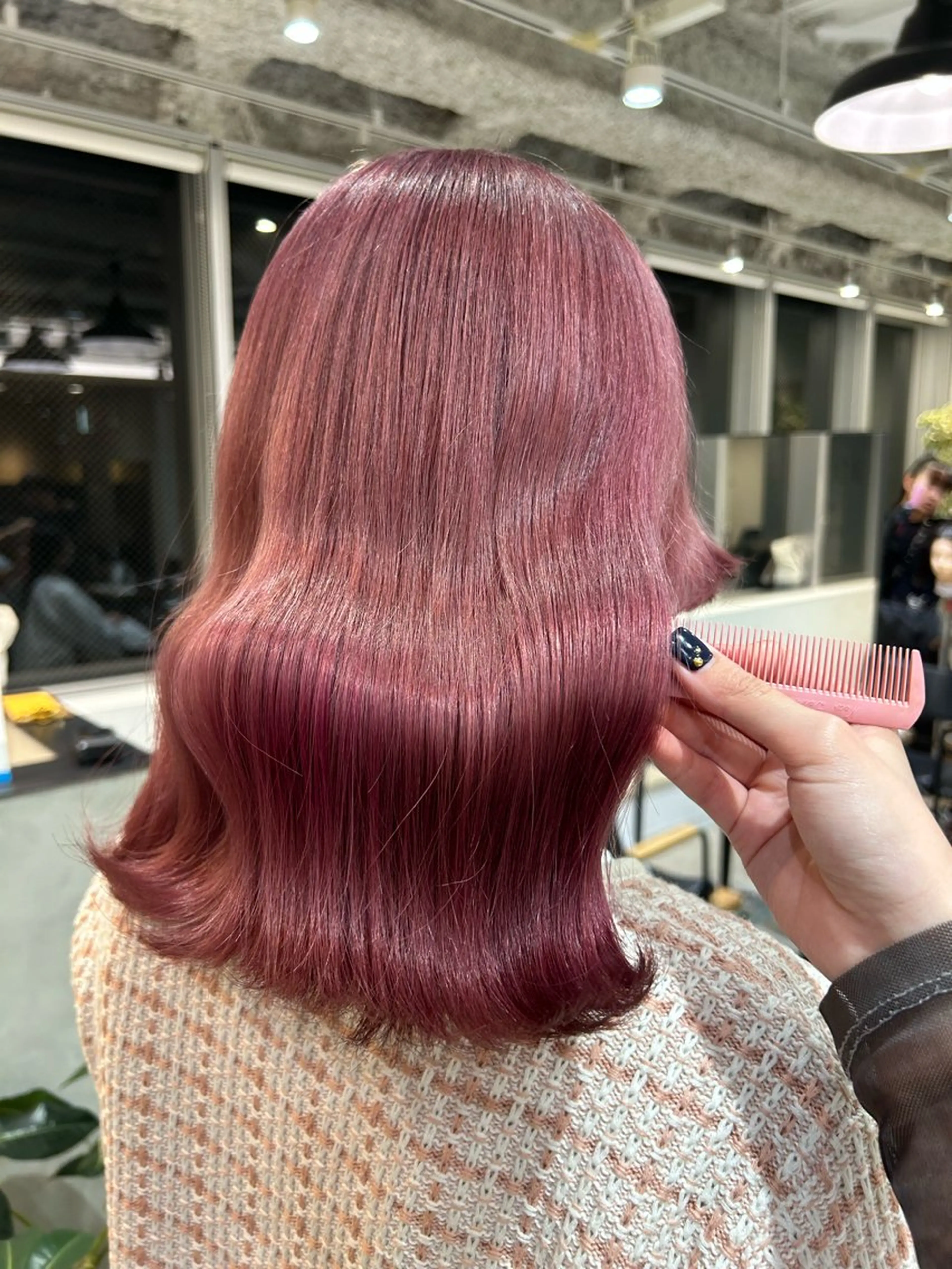 ミディアム ヘアカラー トリートメント 🪄あべいくみ レイヤー、メンズ🌙のヘアスタイル