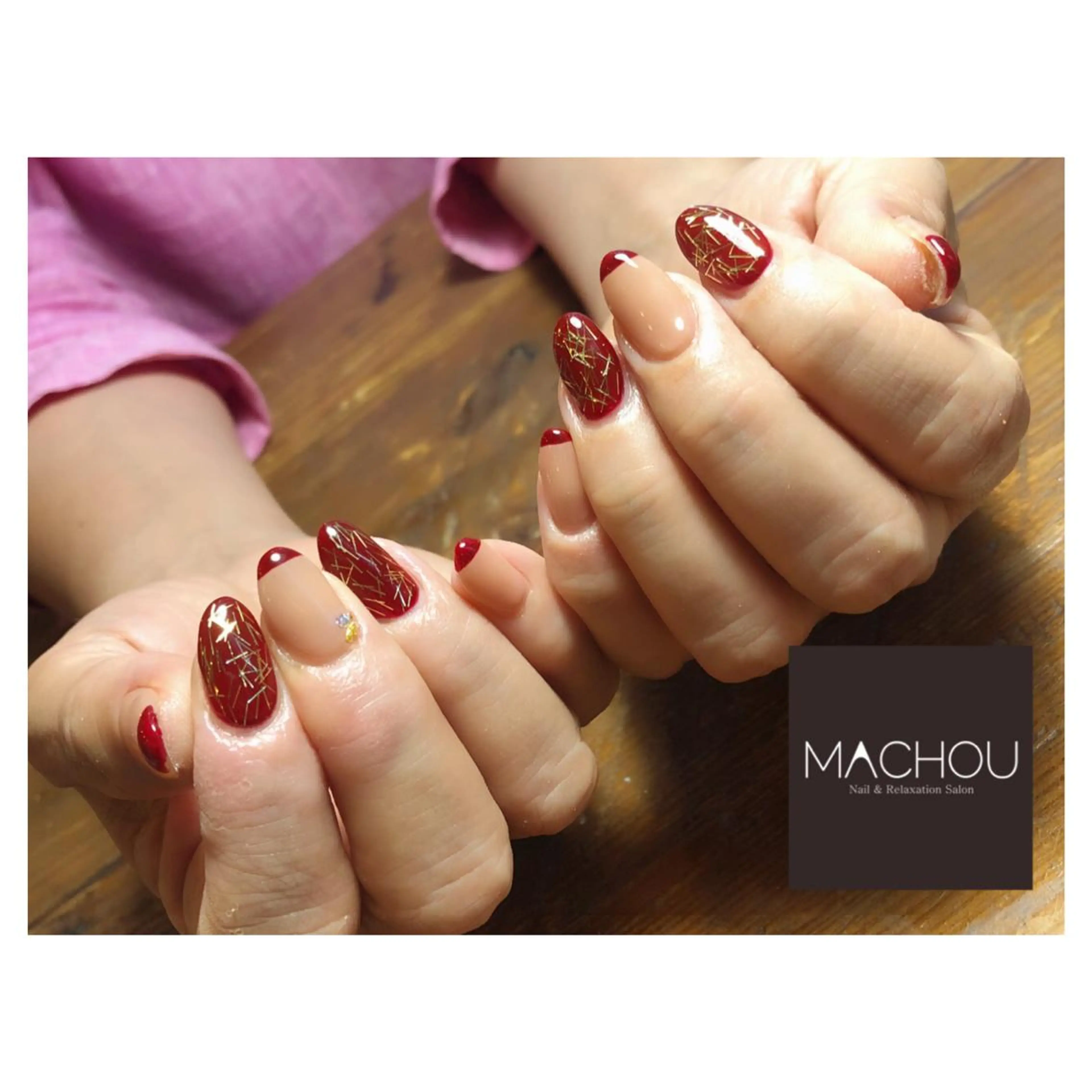 ネイル ボルドー tomomi MACHOUのネイルデザイン