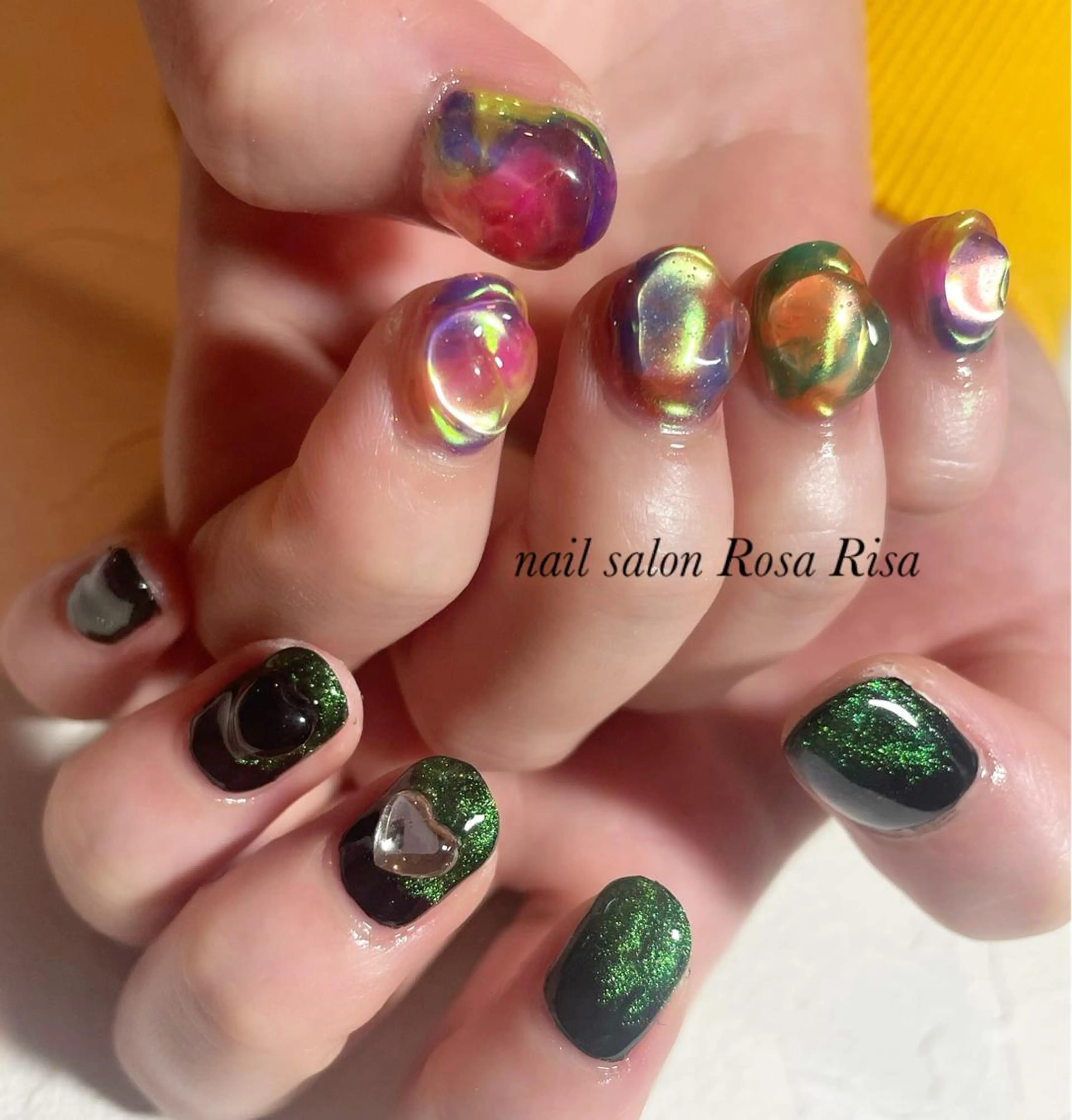 ショート ネイル ネイルスタジオ シェイクユアハンズのネイルデザイン