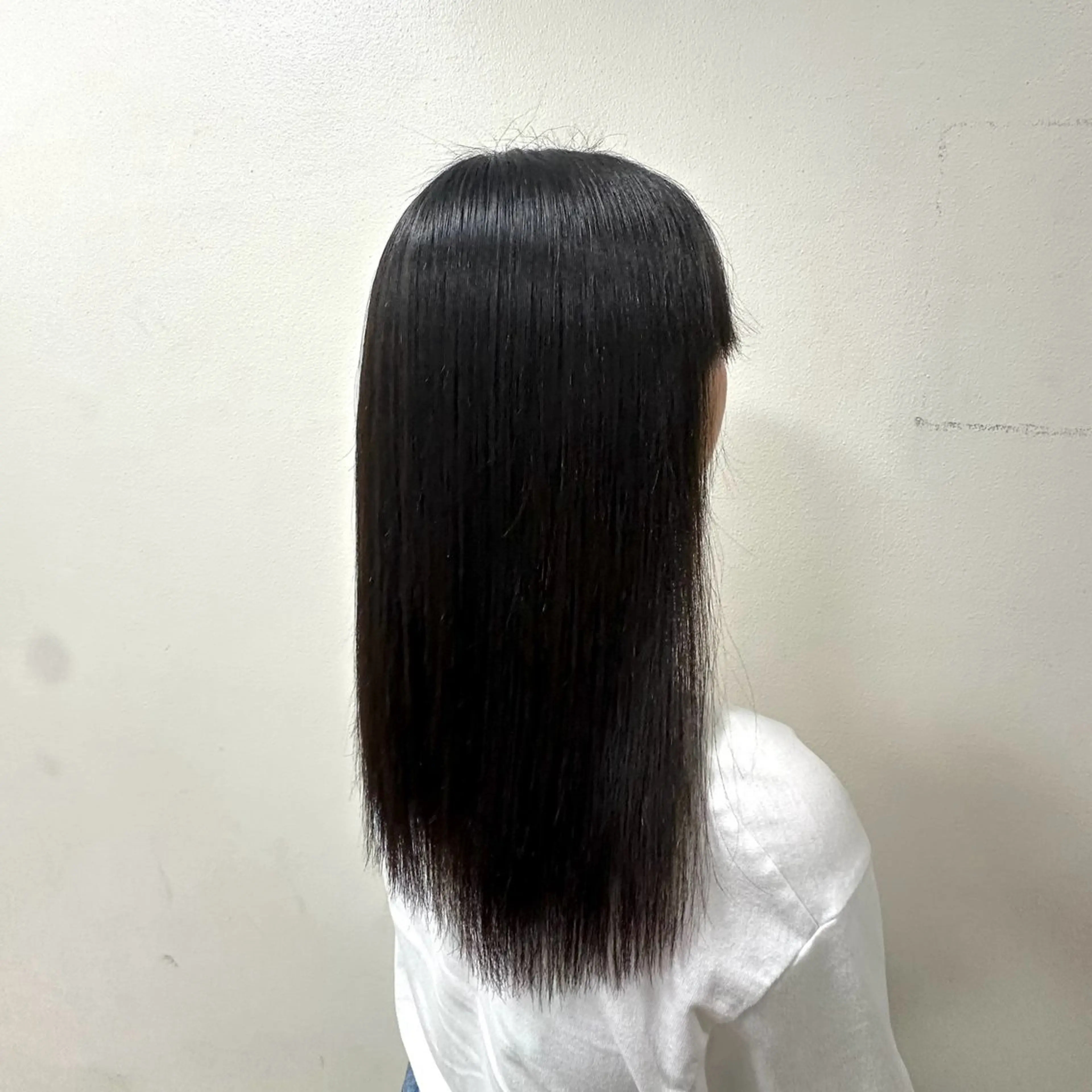 セミロング パーマ 縮毛矯正 田中 汰知のヘアスタイル