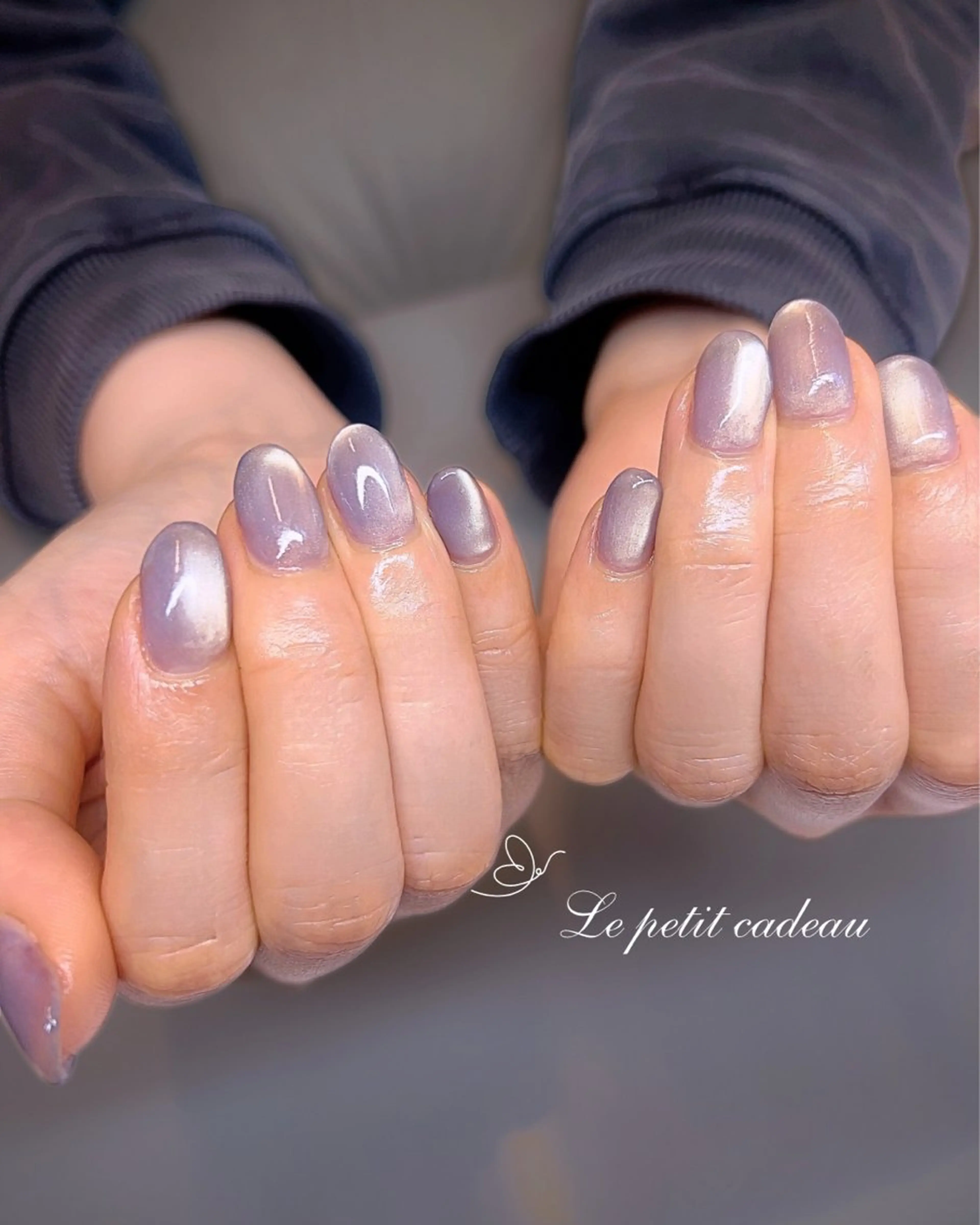 ネイル マグネットネイル ビー玉ネイル ハンドネイル 栗山 カンナのネイルデザイン