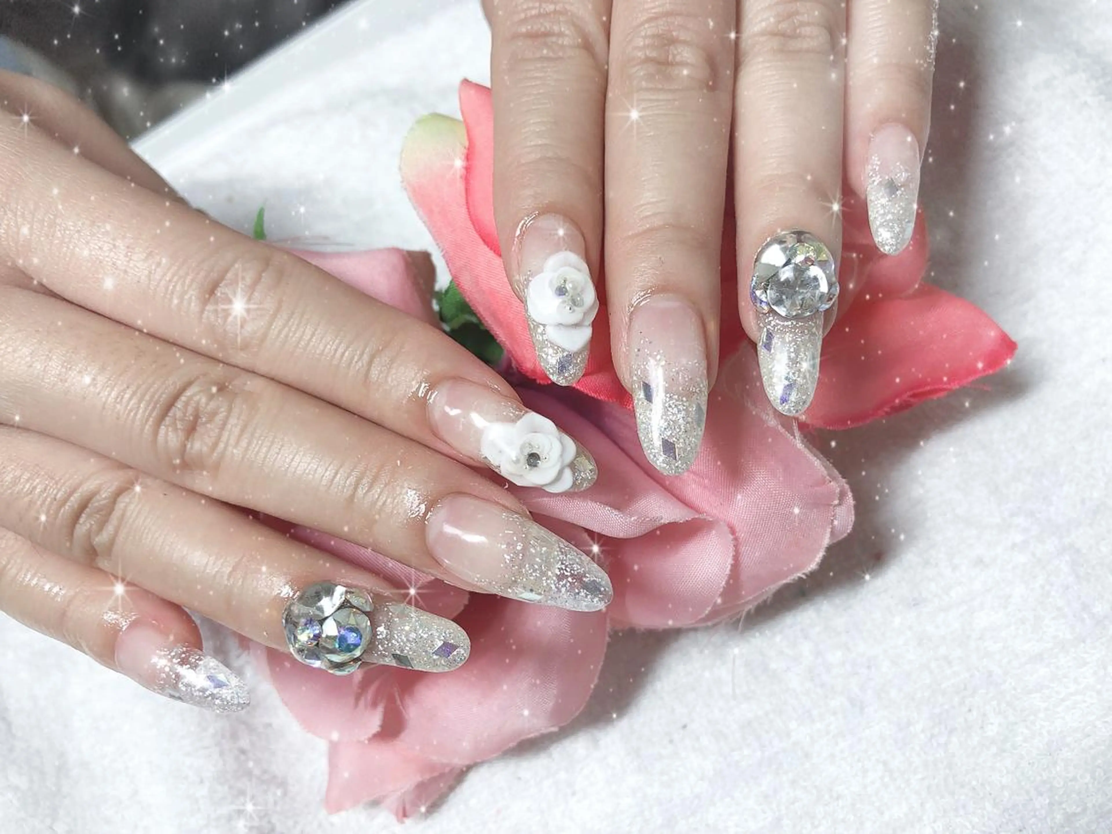 セミロング ネイル 《LB》ラブリエ Nail&eyeのマツエク・マツパデザイン