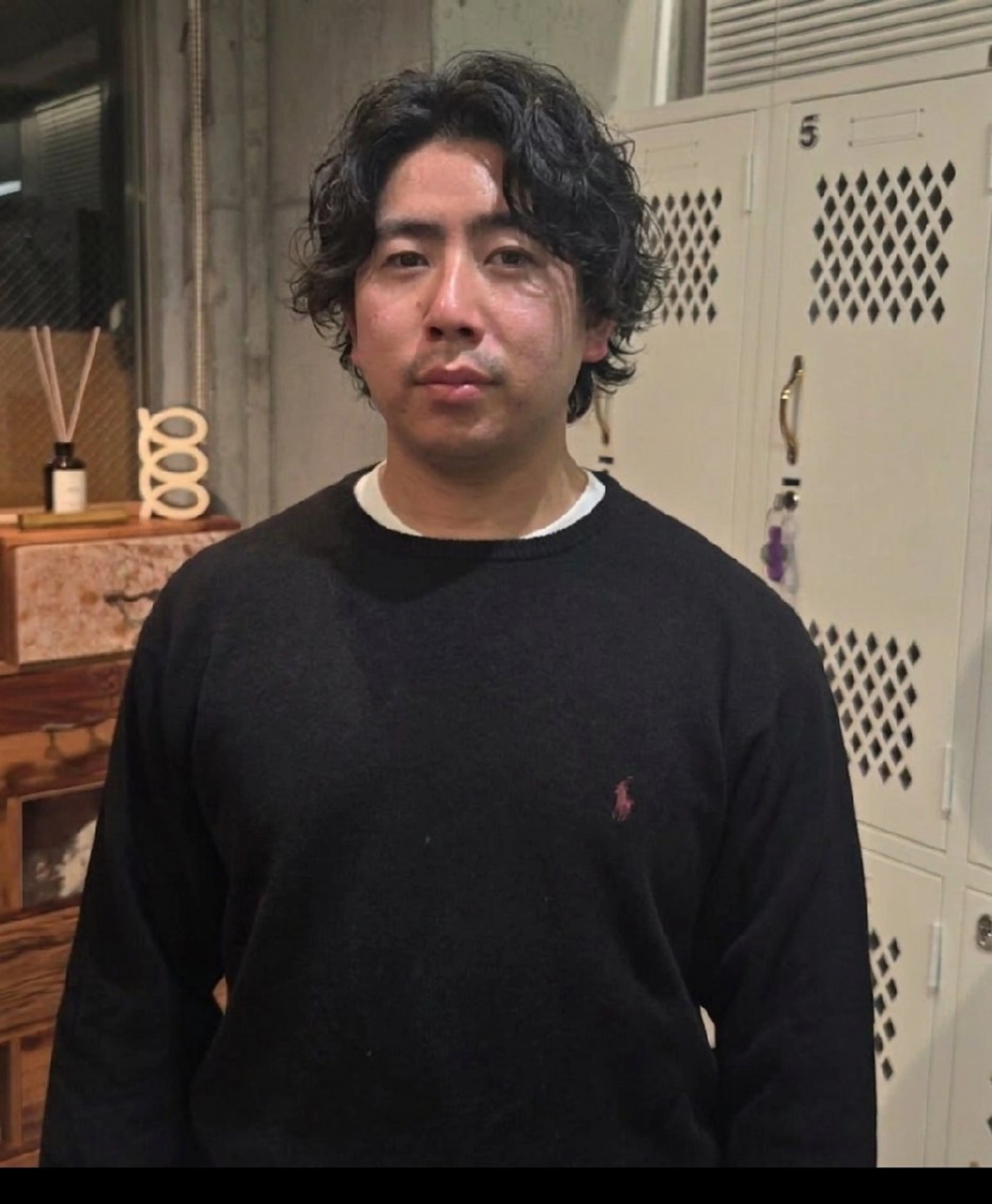 ミディアム カット 渋谷メンズ特化 田中のヘアスタイル