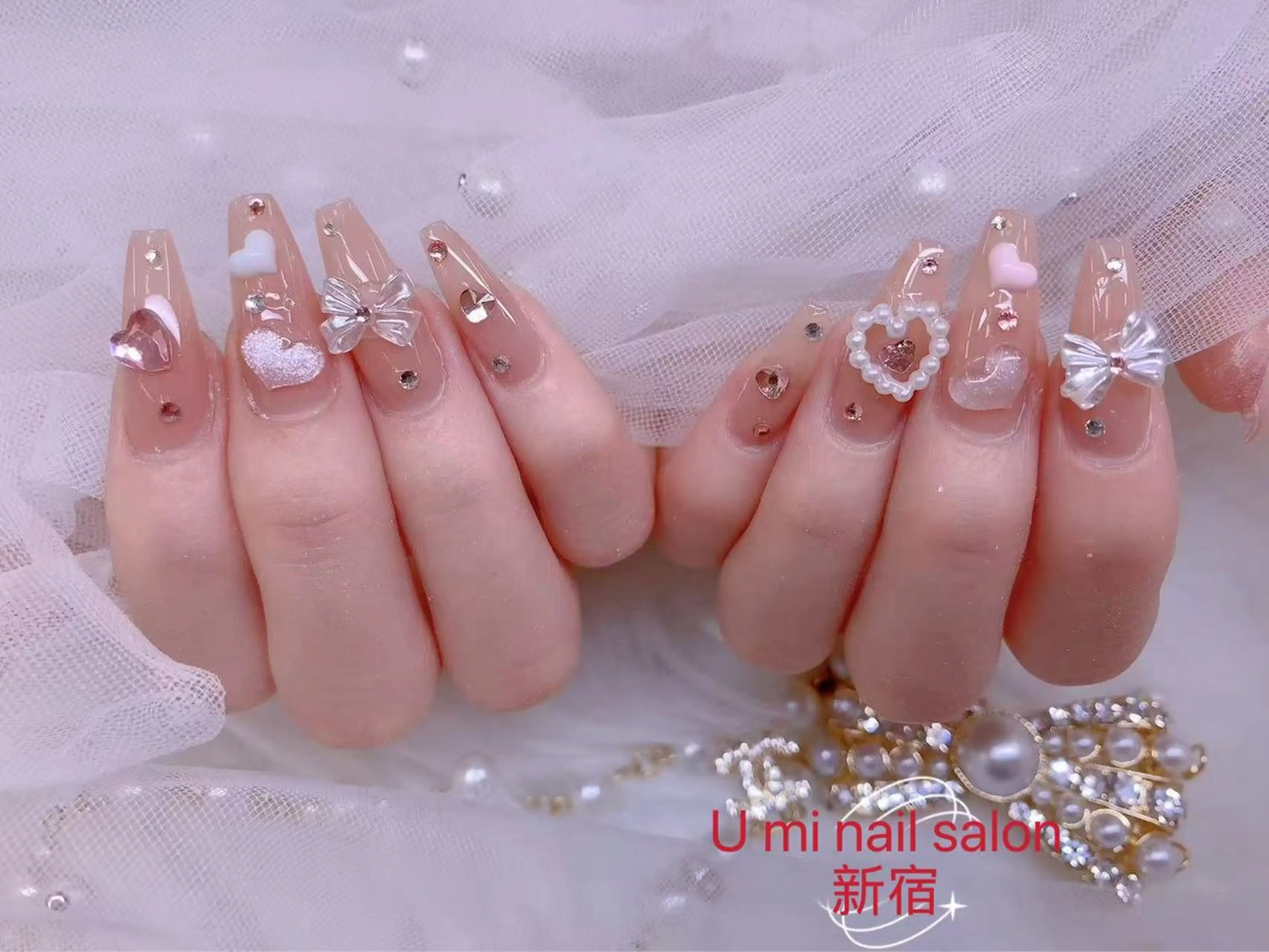 ネイル ボルドー チークネイル 長さ出し フレンチネイル ジェルネイル uminail cocoのネイルデザイン