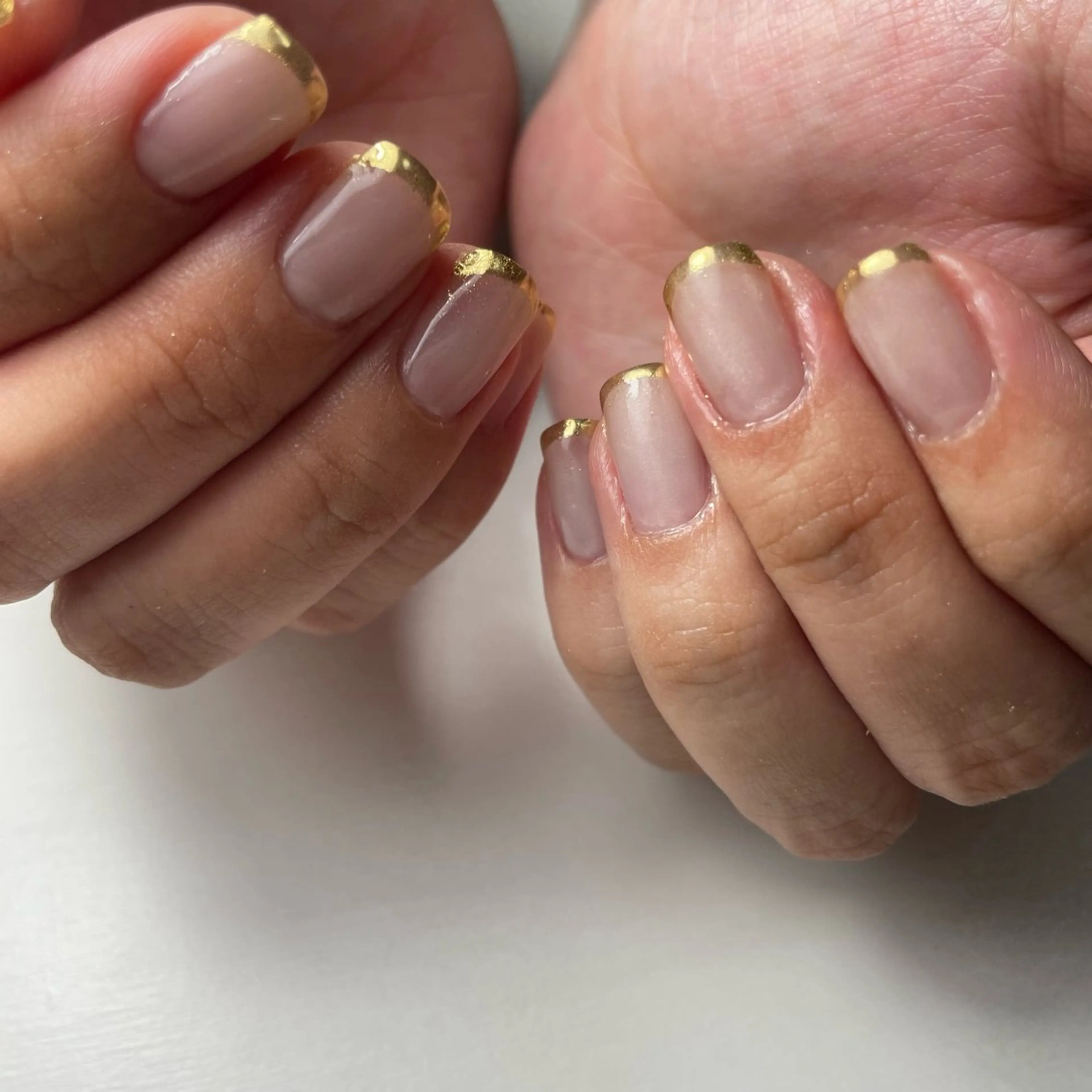 ネイル フレンチネイル マグネットネイル ミラーネイル ハンドネイル nail salon huitのネイルデザイン