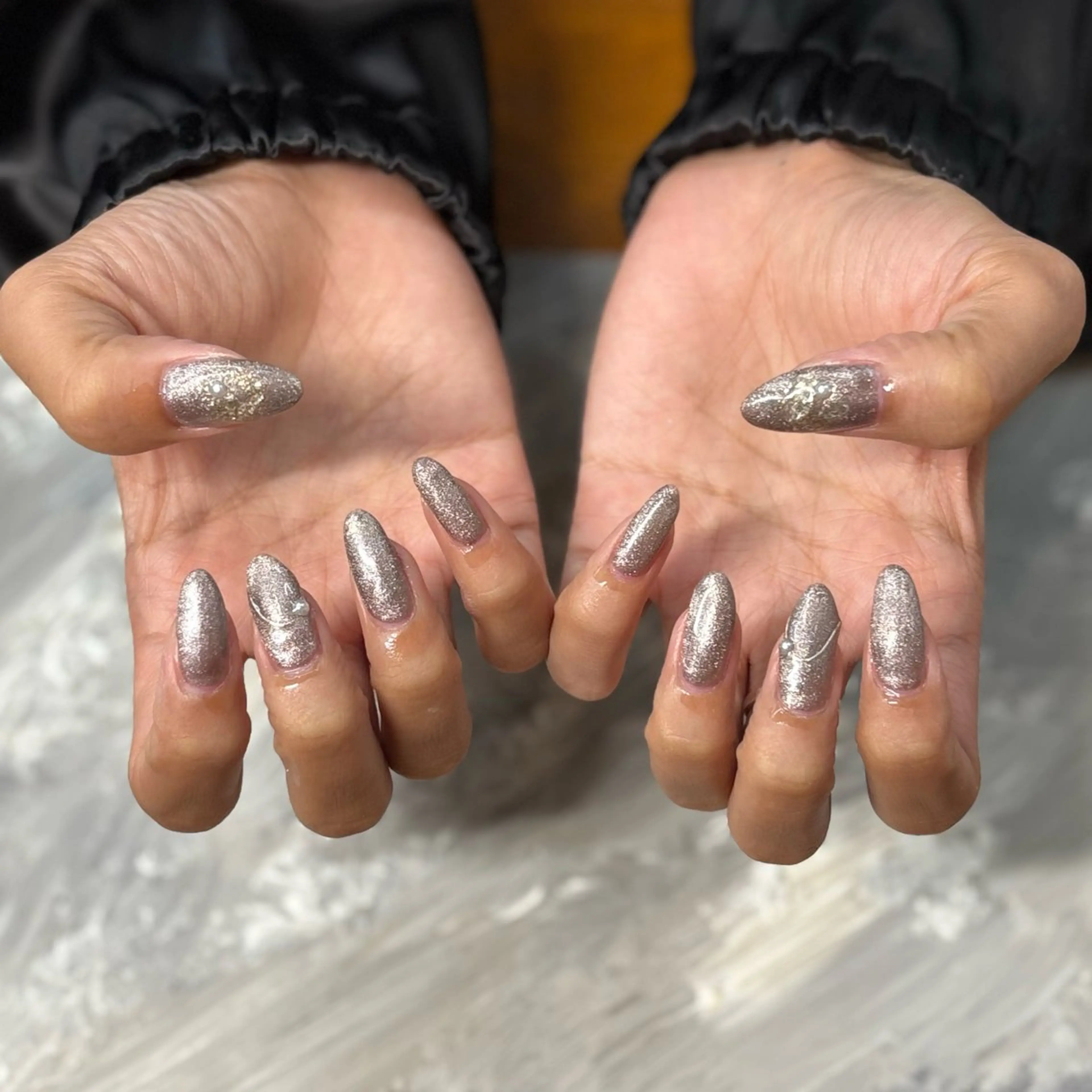 （オフなし）マグネット2本画像のデザイン（ミラー、シェル）の写真