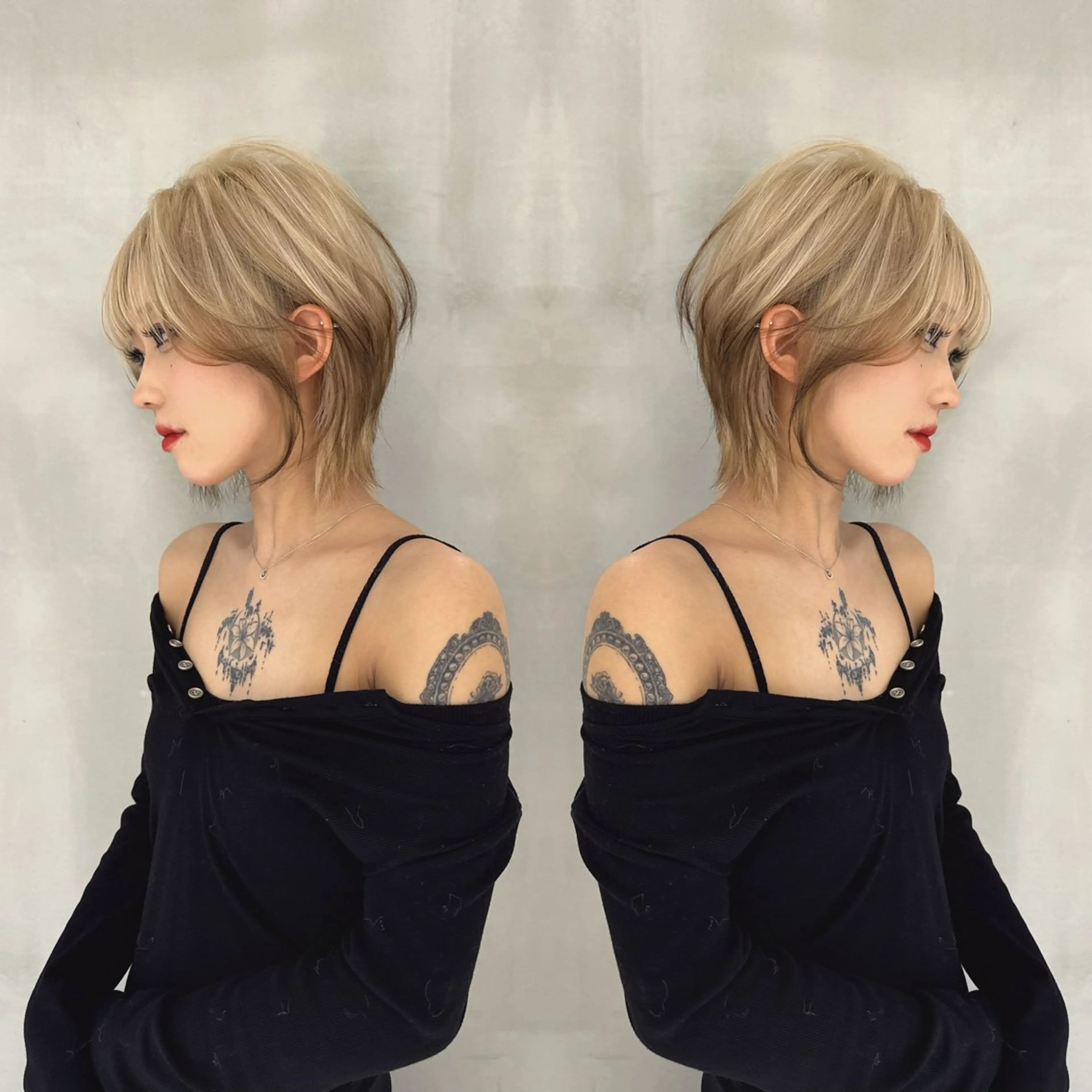 ショート カラー ヘアカラー 透明感✖️暖色 shuheiのヘアスタイル