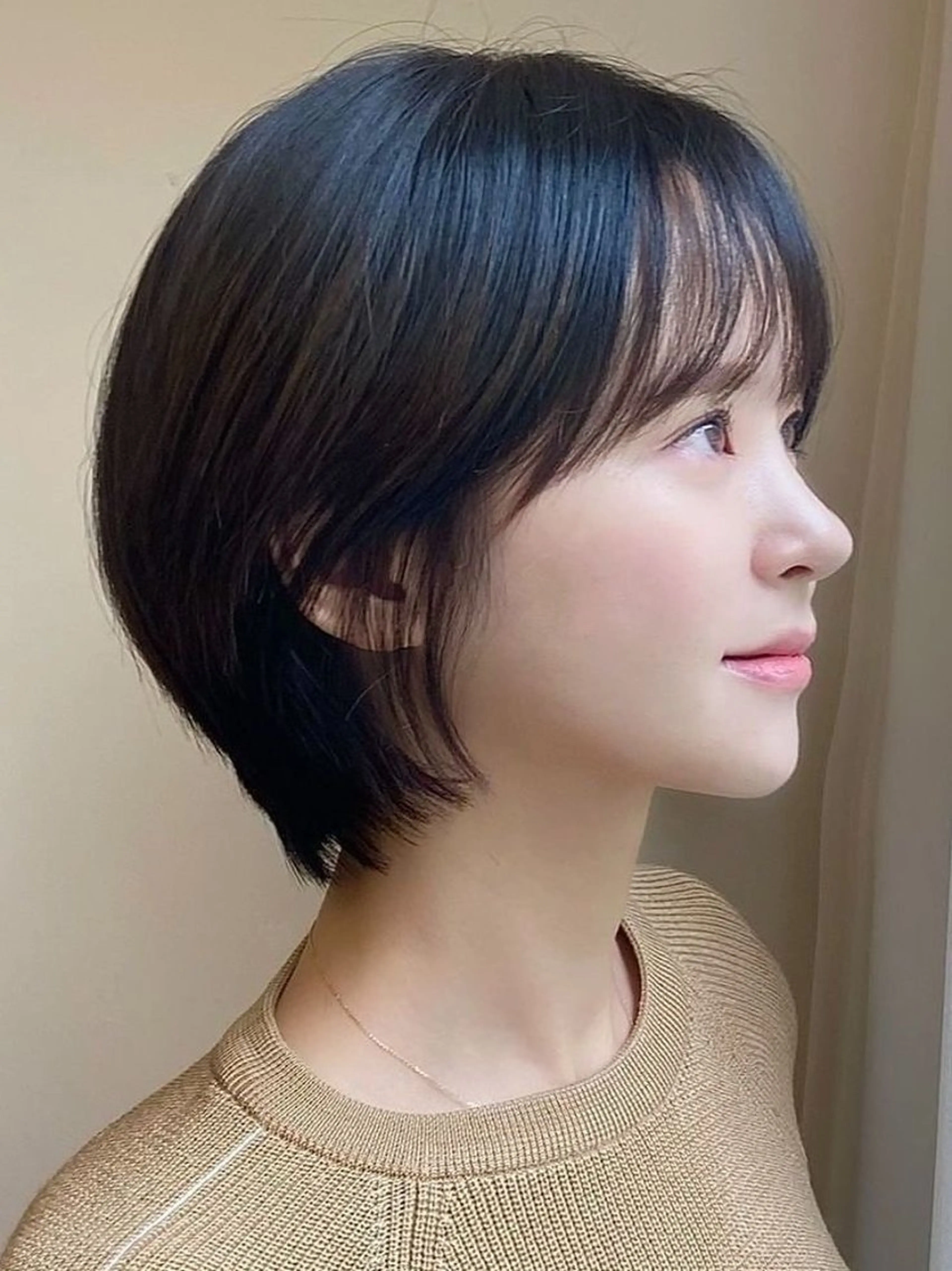 ショート 丸みショート ボブ ショートヘア 【表参道】Ruri デジタルパーマのヘアスタイル