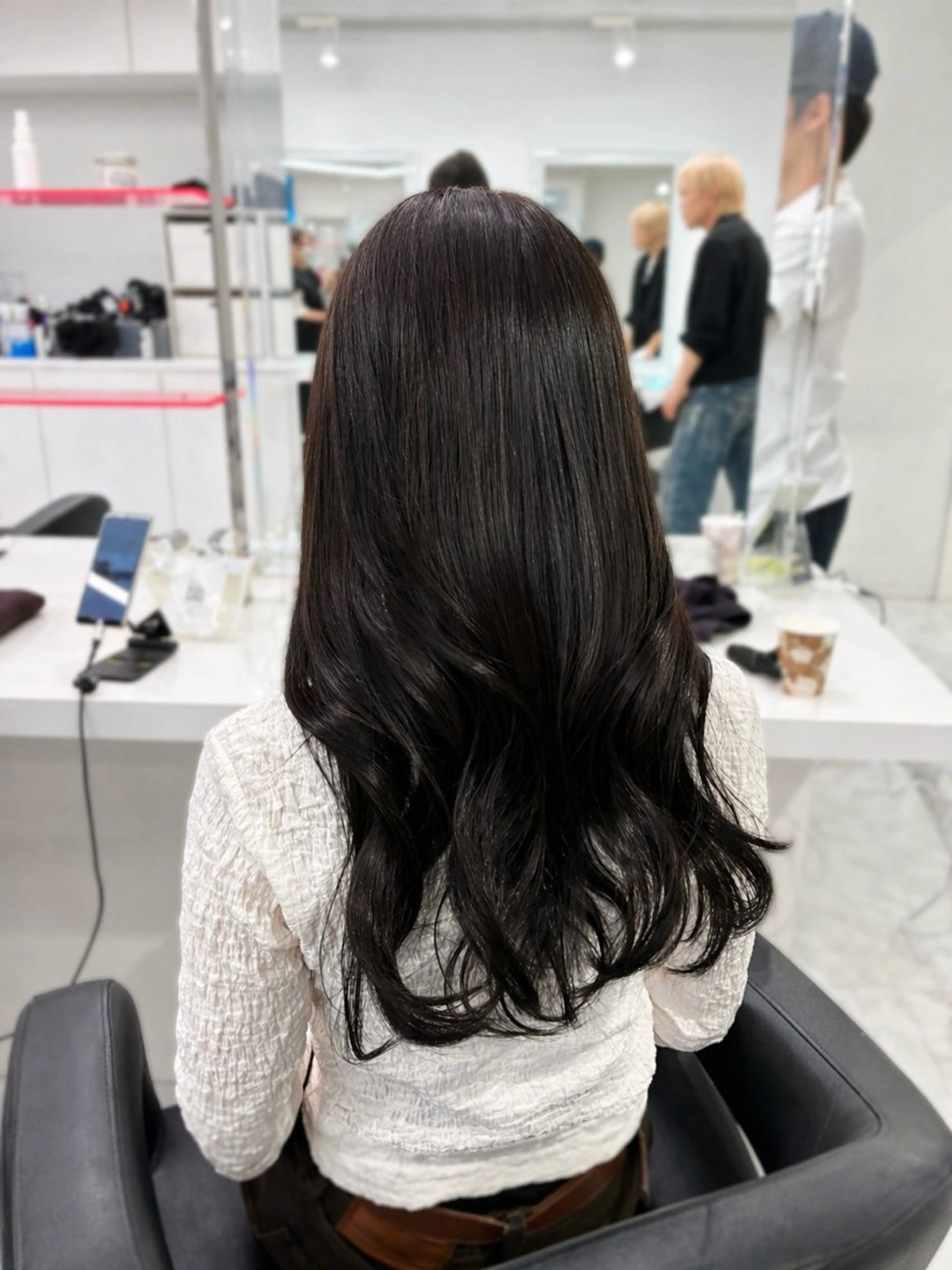 ロング カラー カット ヘアカラー トリートメント 透明感ベージュ🤎 manami👒🌿のヘアスタイル