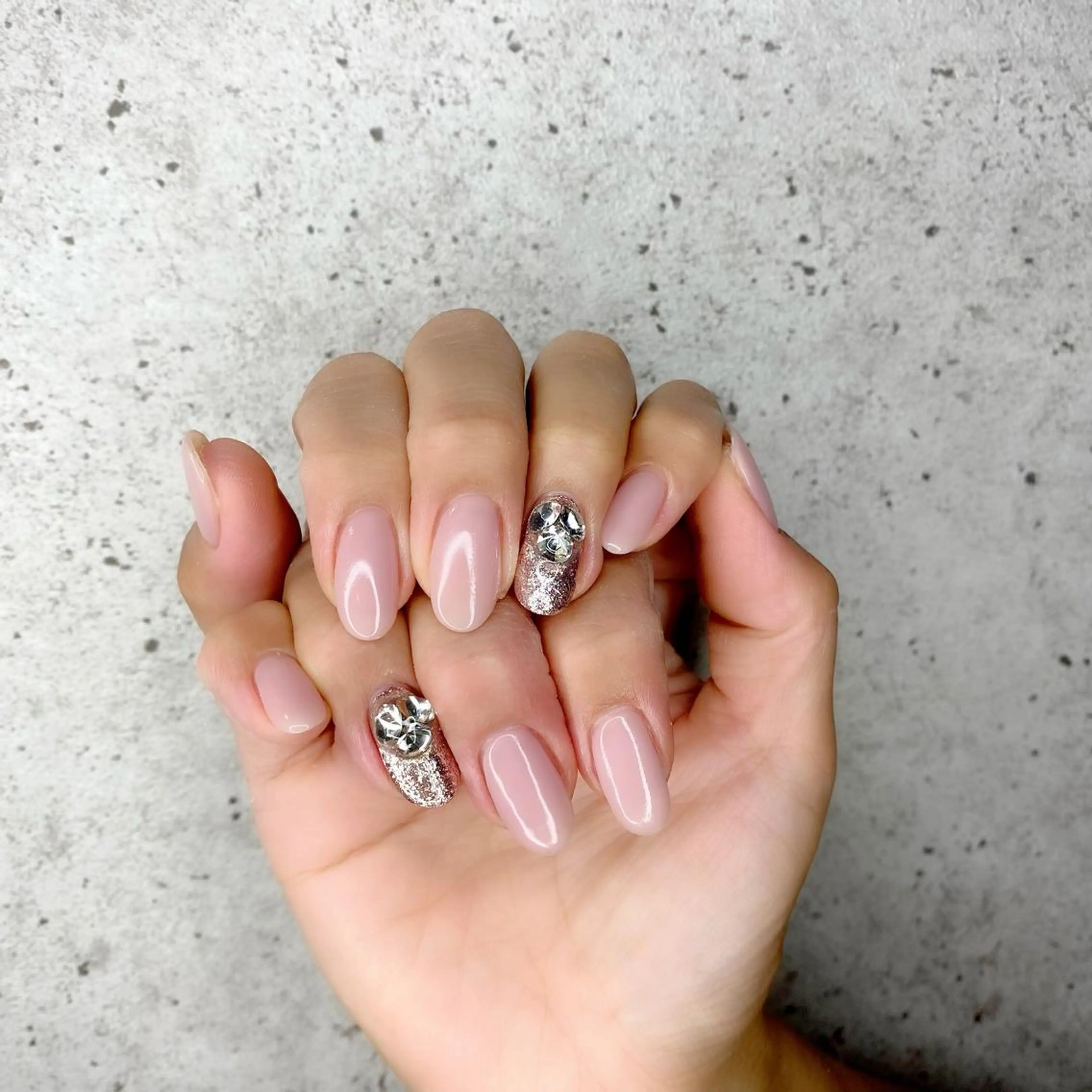 セミロング カラー パーマ ヘアアレンジ メンズ キッズ ネイル マツエク・マツパ ナチュラル ハンドネイル Salon Ｋのネイルデザイン