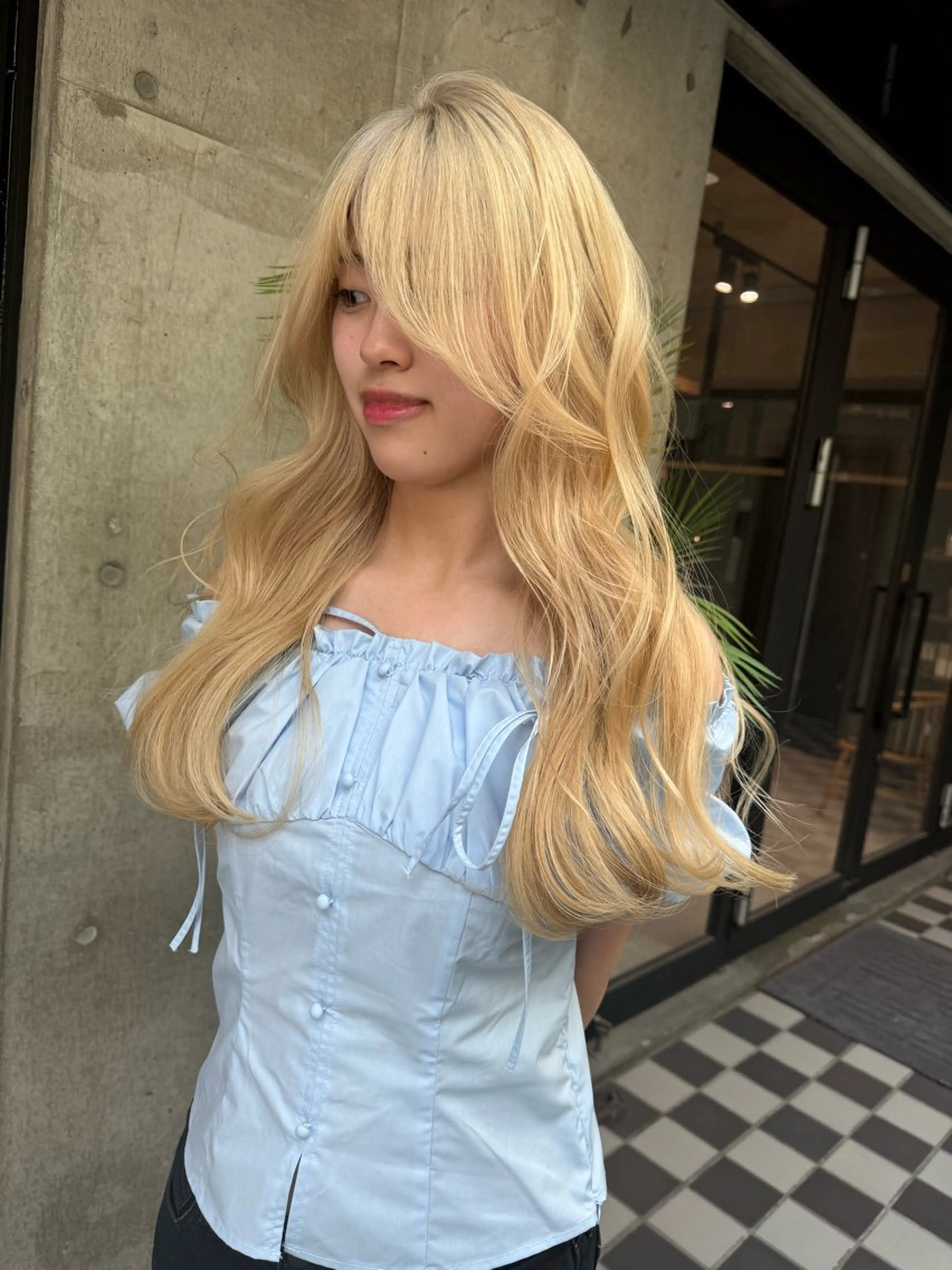 ロング 🫧ハイライトカラー 🫧 𝓜𝓘𝓤のヘアスタイル