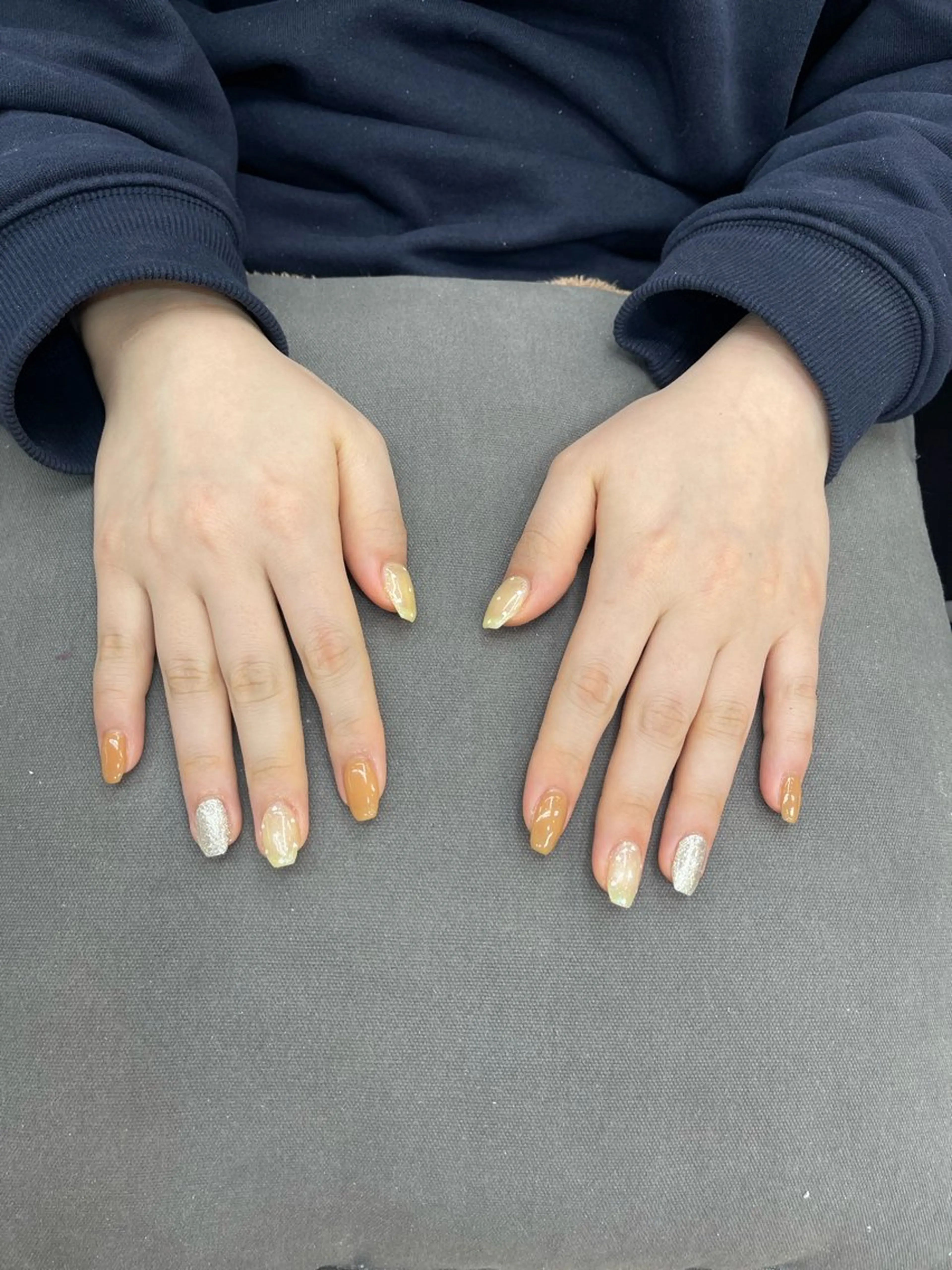 ネイル ラメ(グリッター) 星野 彩夏のネイルデザイン