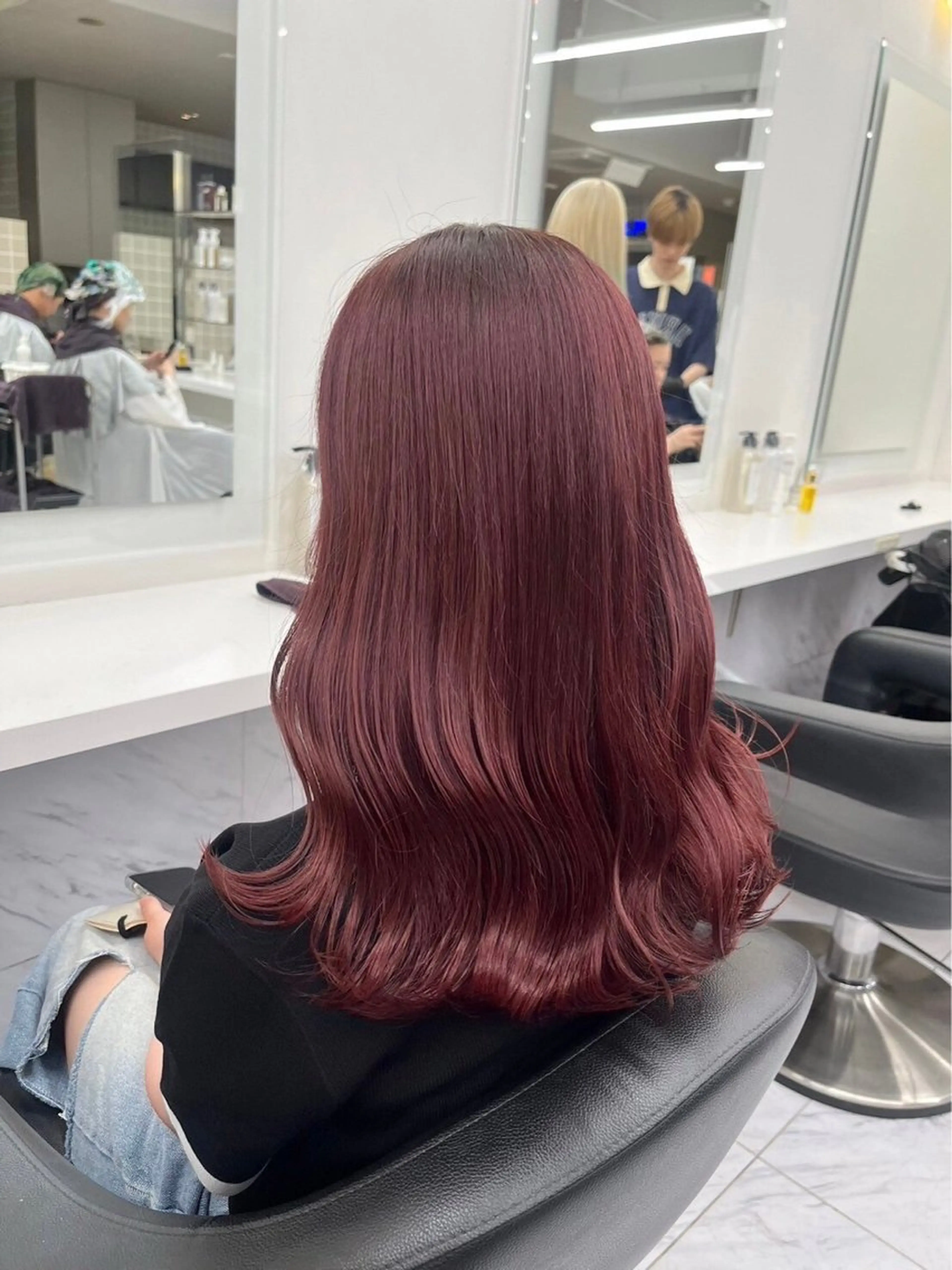 ロング カラー ヘアアレンジ ブリーチ無し透明感 🕊AZUSAのヘアスタイル