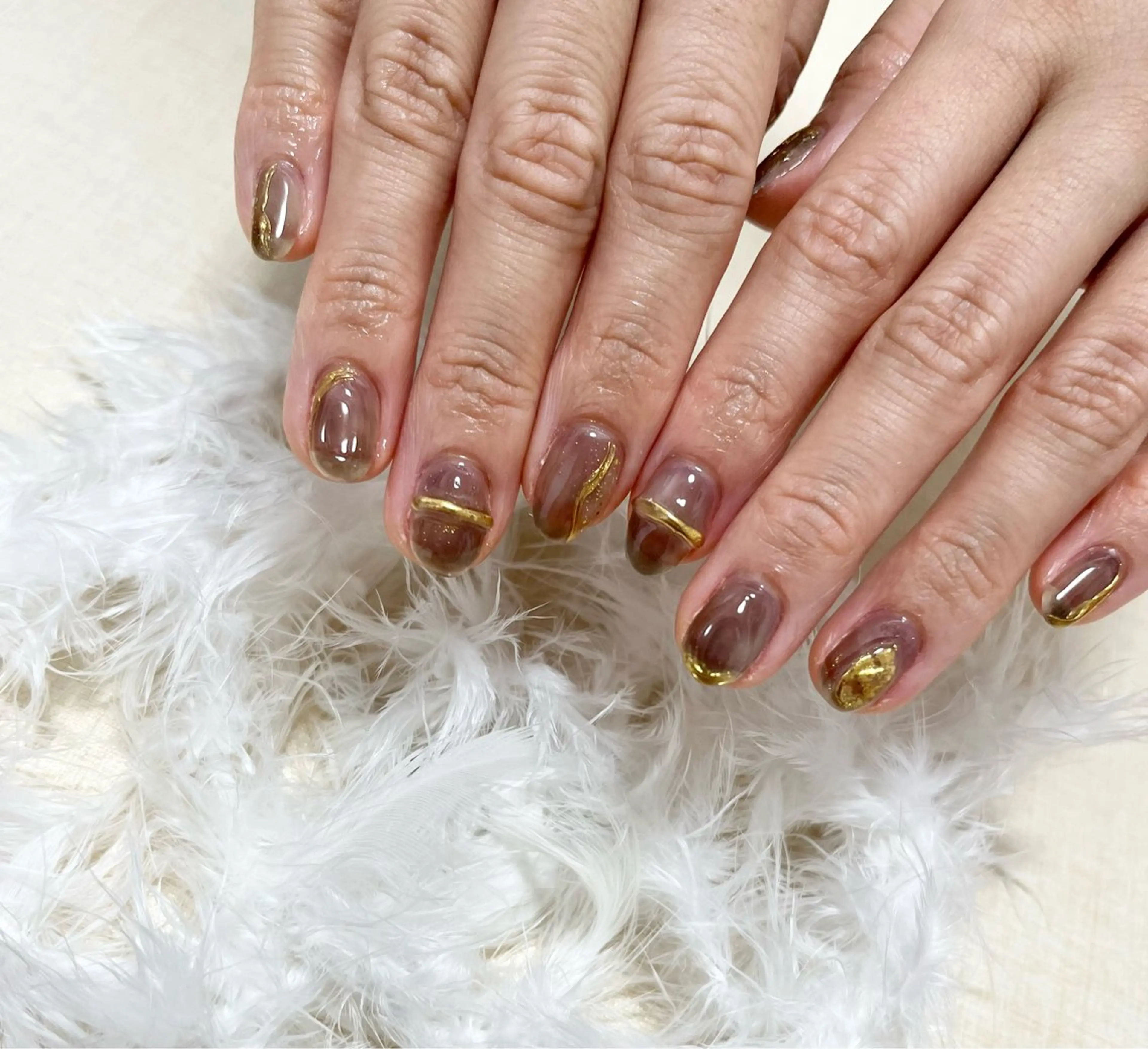 ネイル ニュアンスネイル わたなべ さやかのネイルデザイン