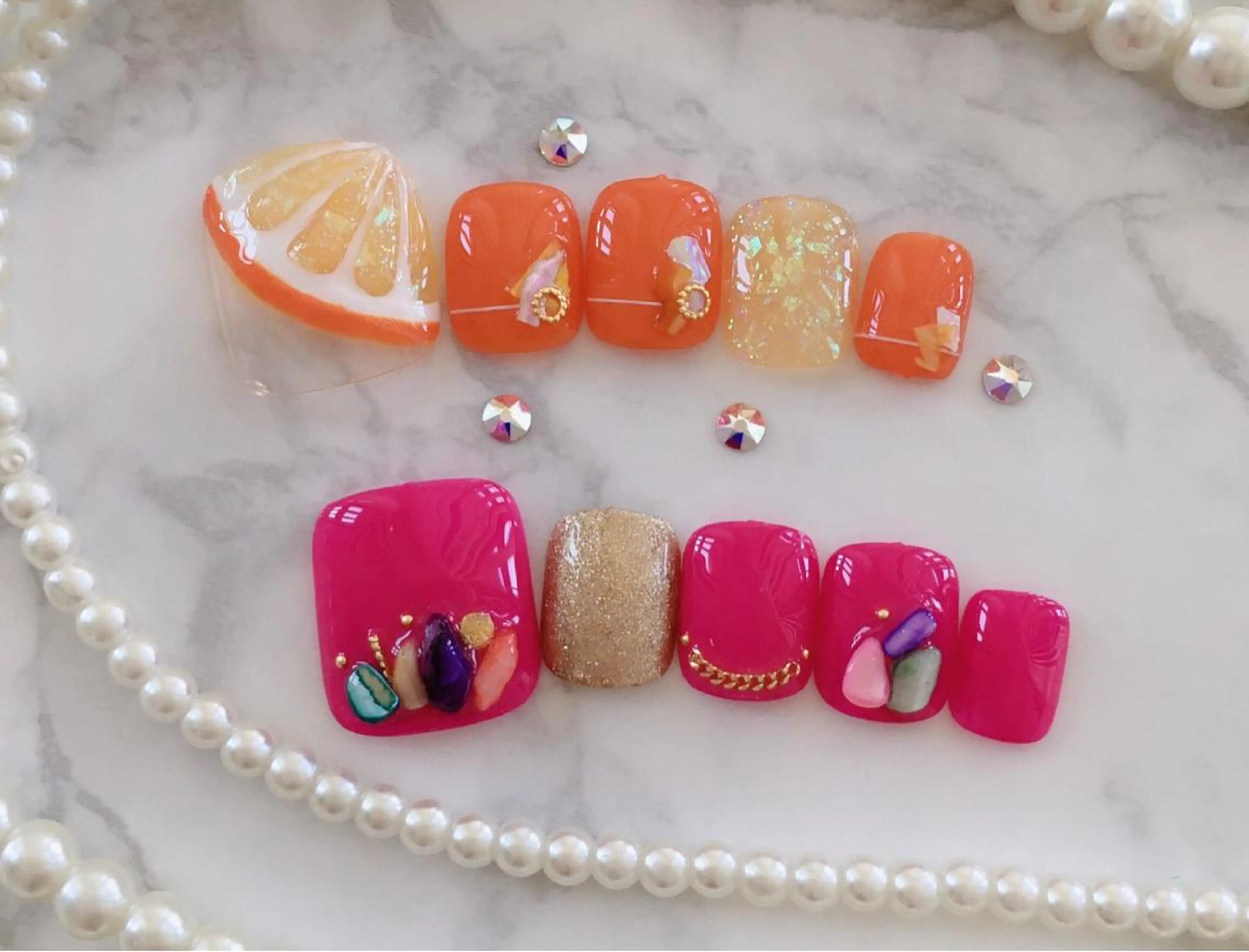 ネイル アートネイル フットネイル HALU ハルのネイルデザイン