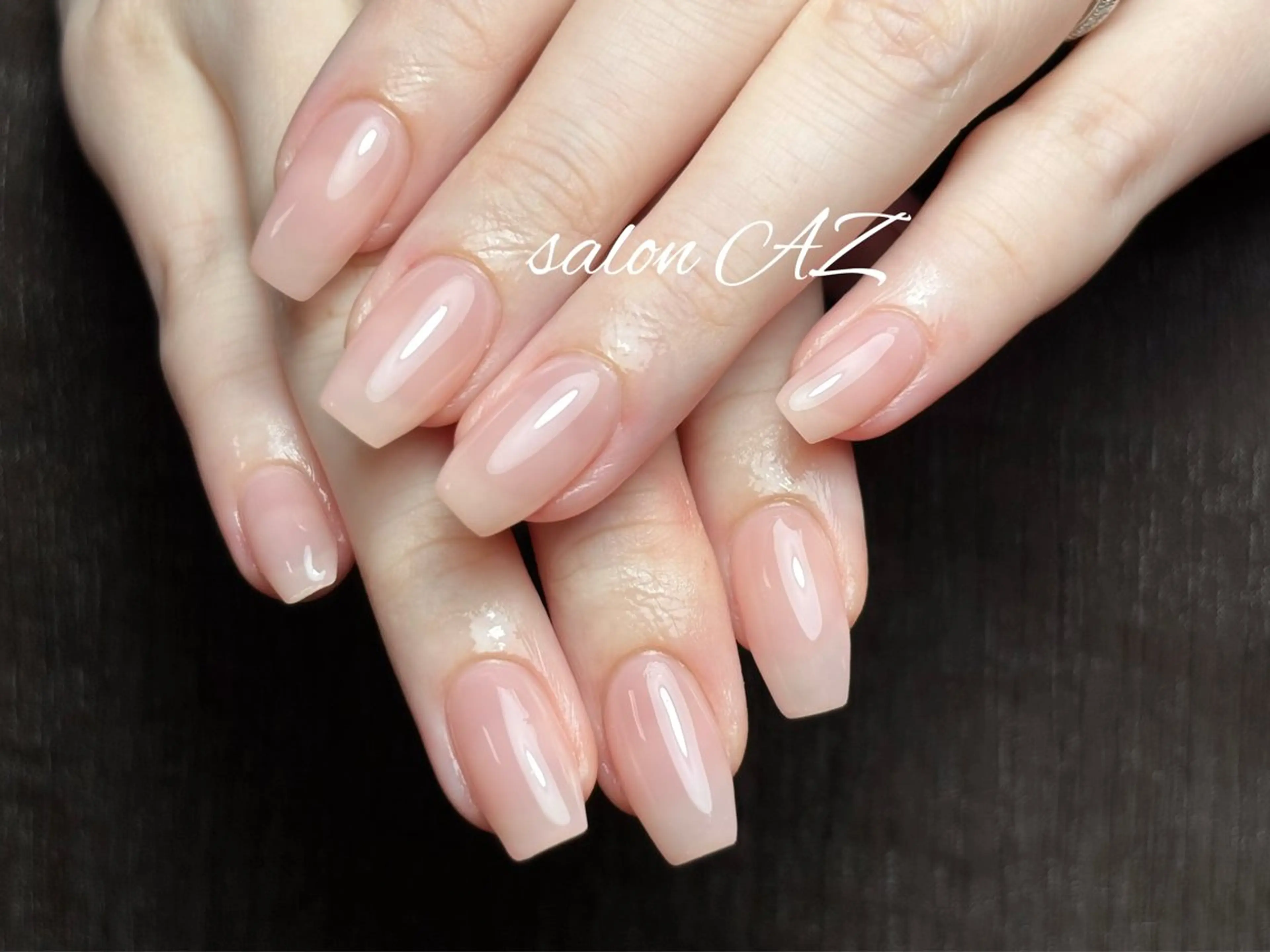 ネイル 桜ネイル 長さ出し フットネイル フレンチネイル ジェルネイル salon AZのネイルデザイン