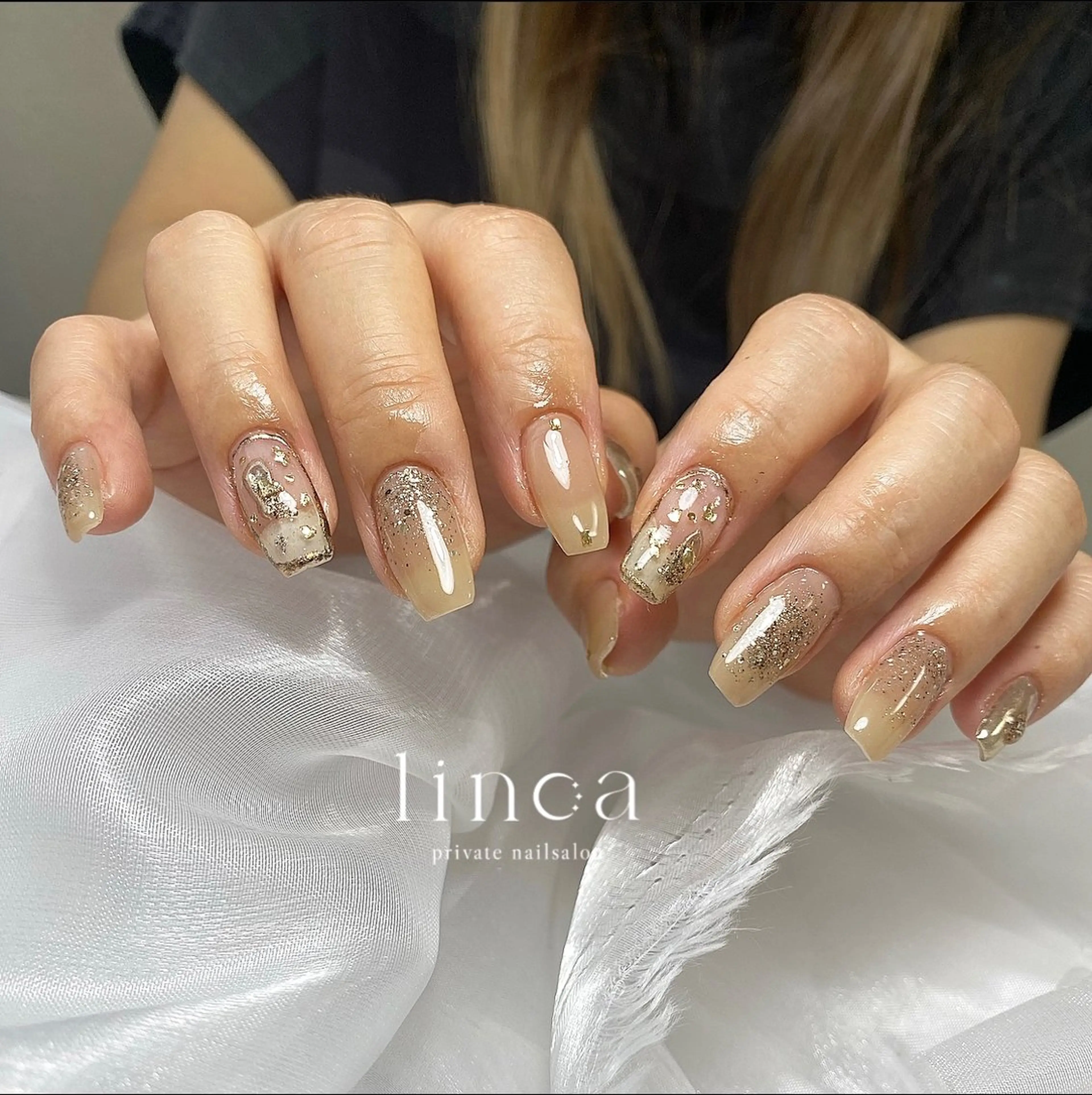 ネイル ニュアンスネイル シンプルネイル linoa nailのネイルデザイン