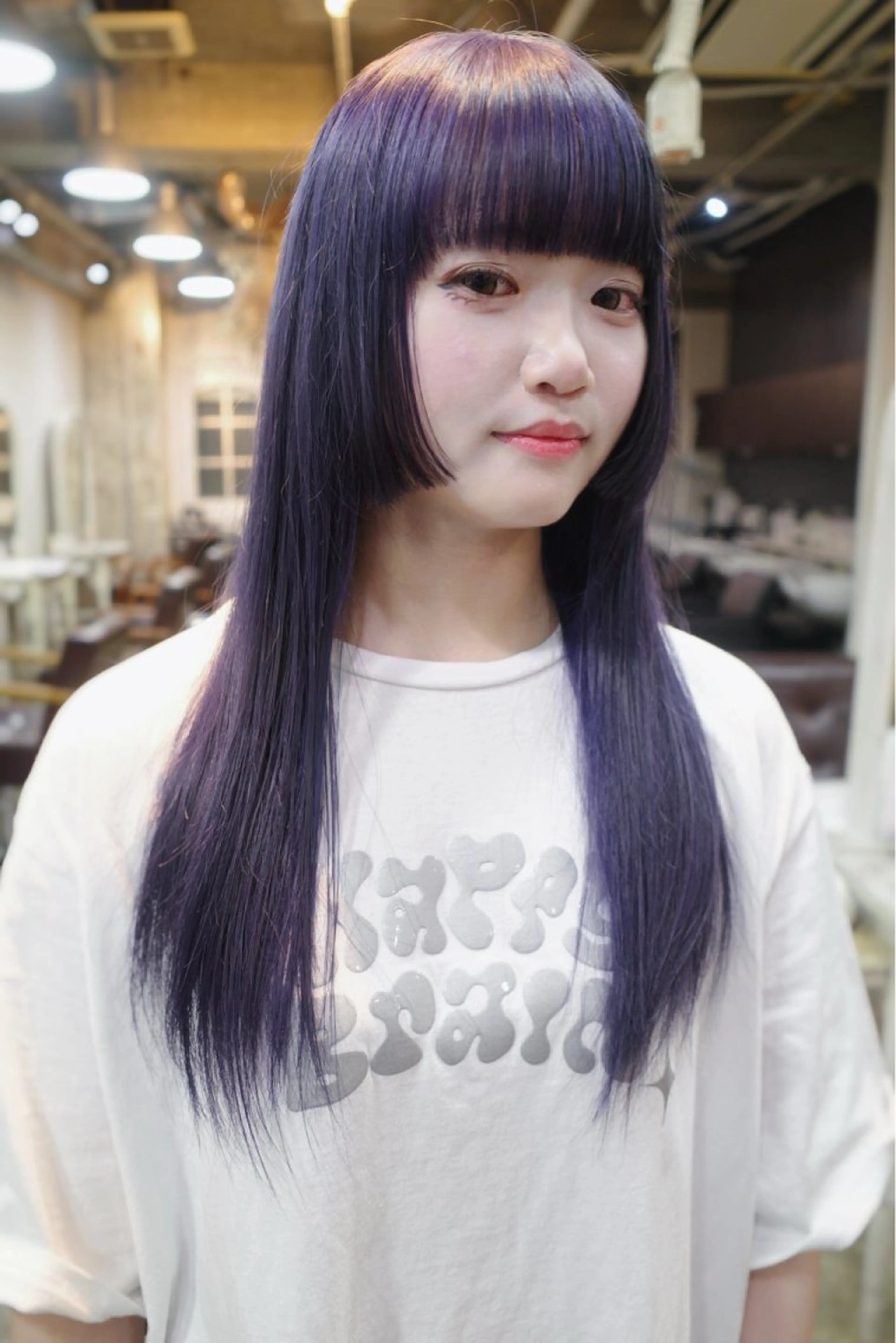 ロング パープルカラー ヘアカラー Pia hair design所属・【Pia】 セナ/ハイトーンのヘアスタイル