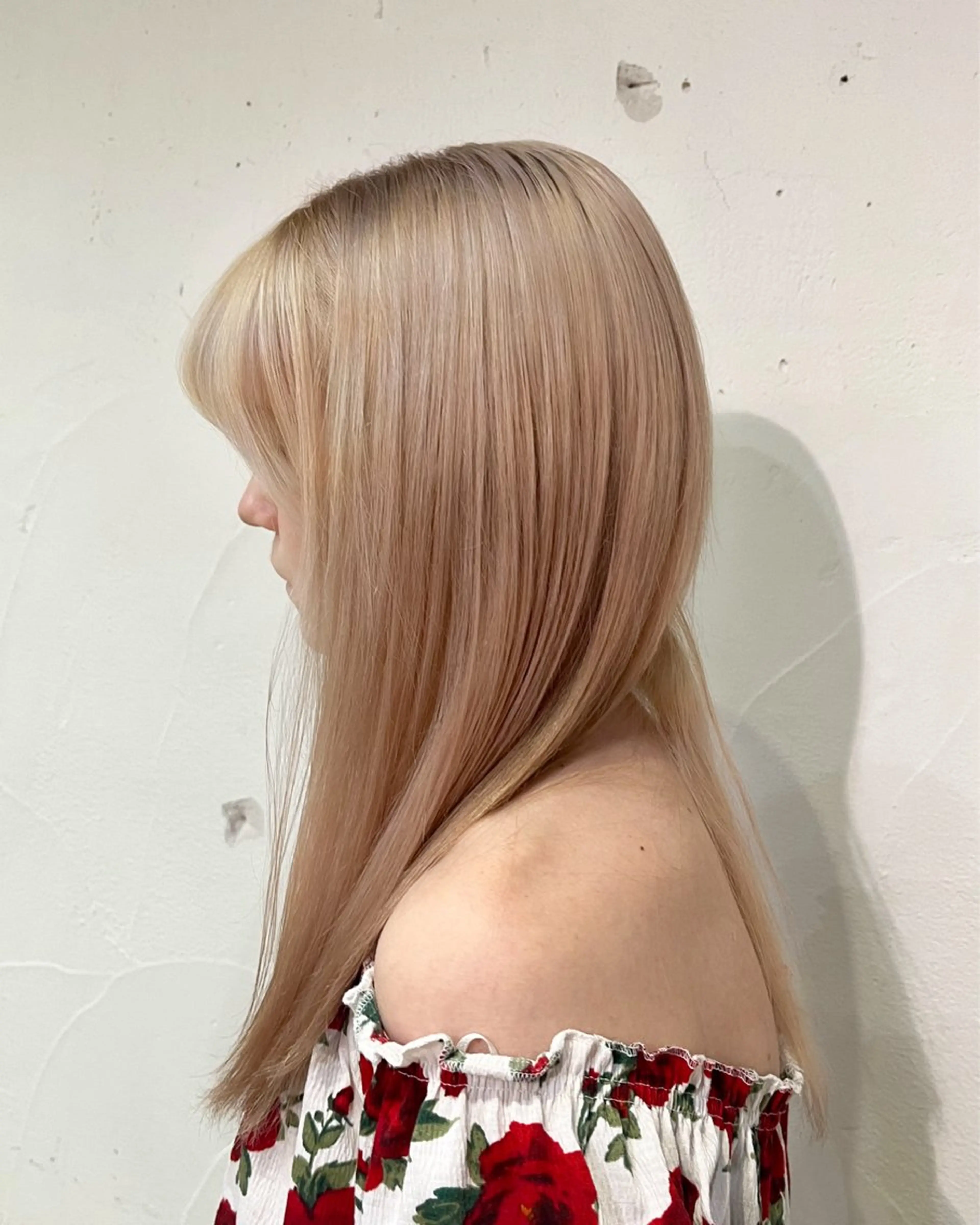 カラー 🪞透けヘア髪質改善 艶ベージュ/nagiのヘアスタイル