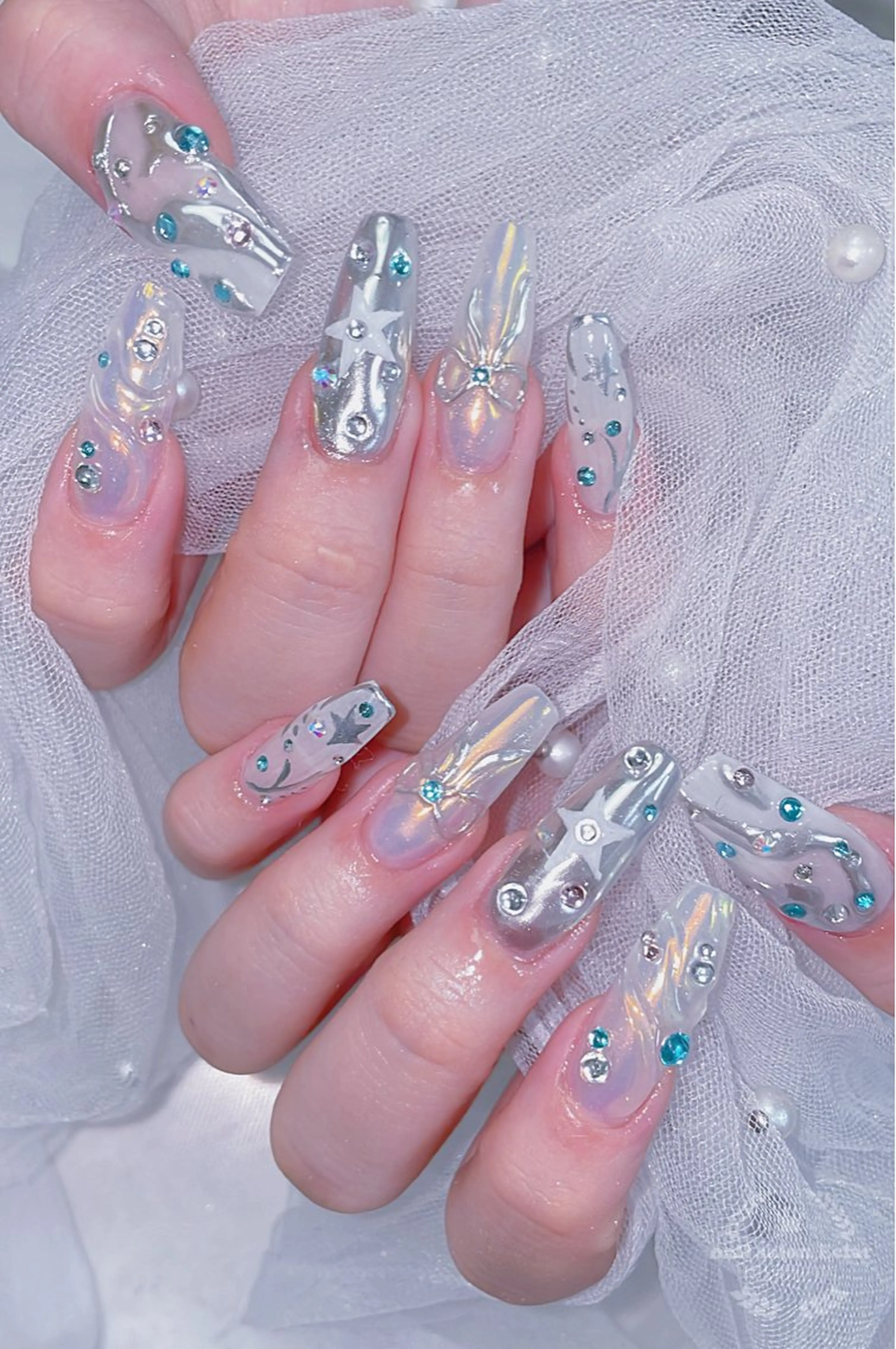 ネイル ハンドネイル ネイルサロンエクラ 🫧Shizukaのネイルデザイン