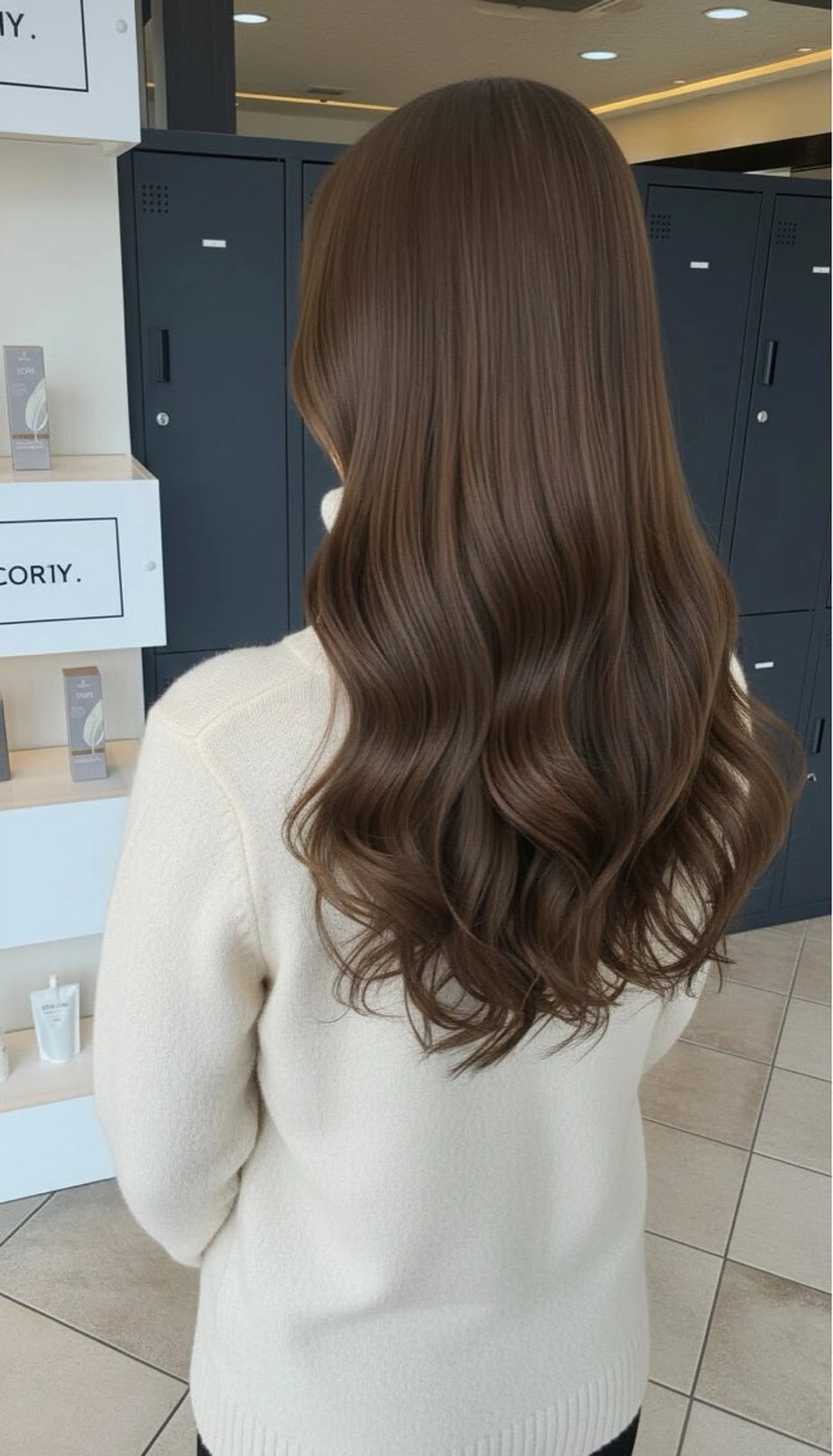 ロング カラー MOKA🌼 淵野辺デザインカラーのヘアスタイル