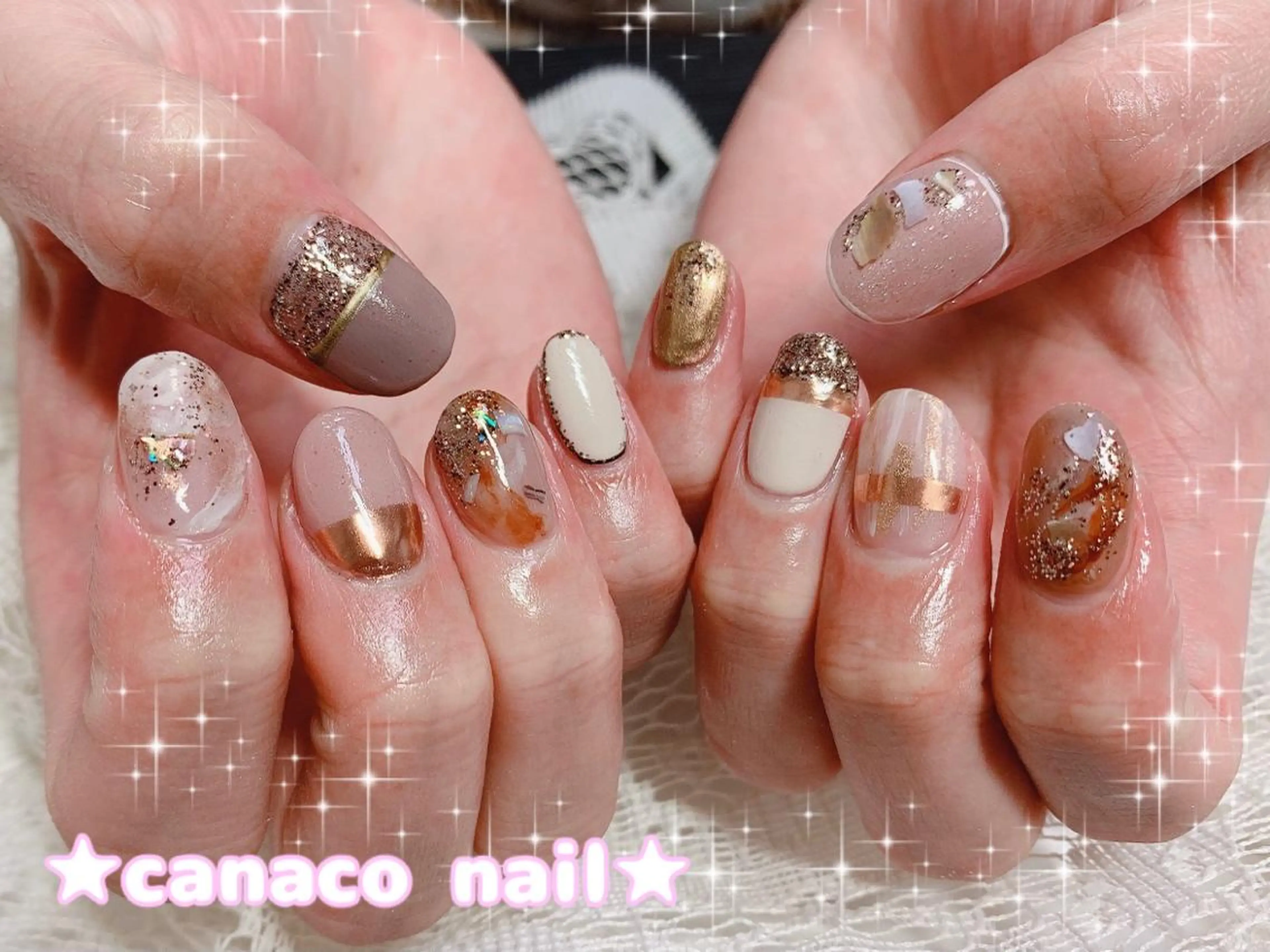 ネイル アートネイル ジェルネイル ミラーネイル ニュアンスネイル パラジェル ハンドネイル ハンドケア ベテランネイル cnc  nailのネイルデザイン