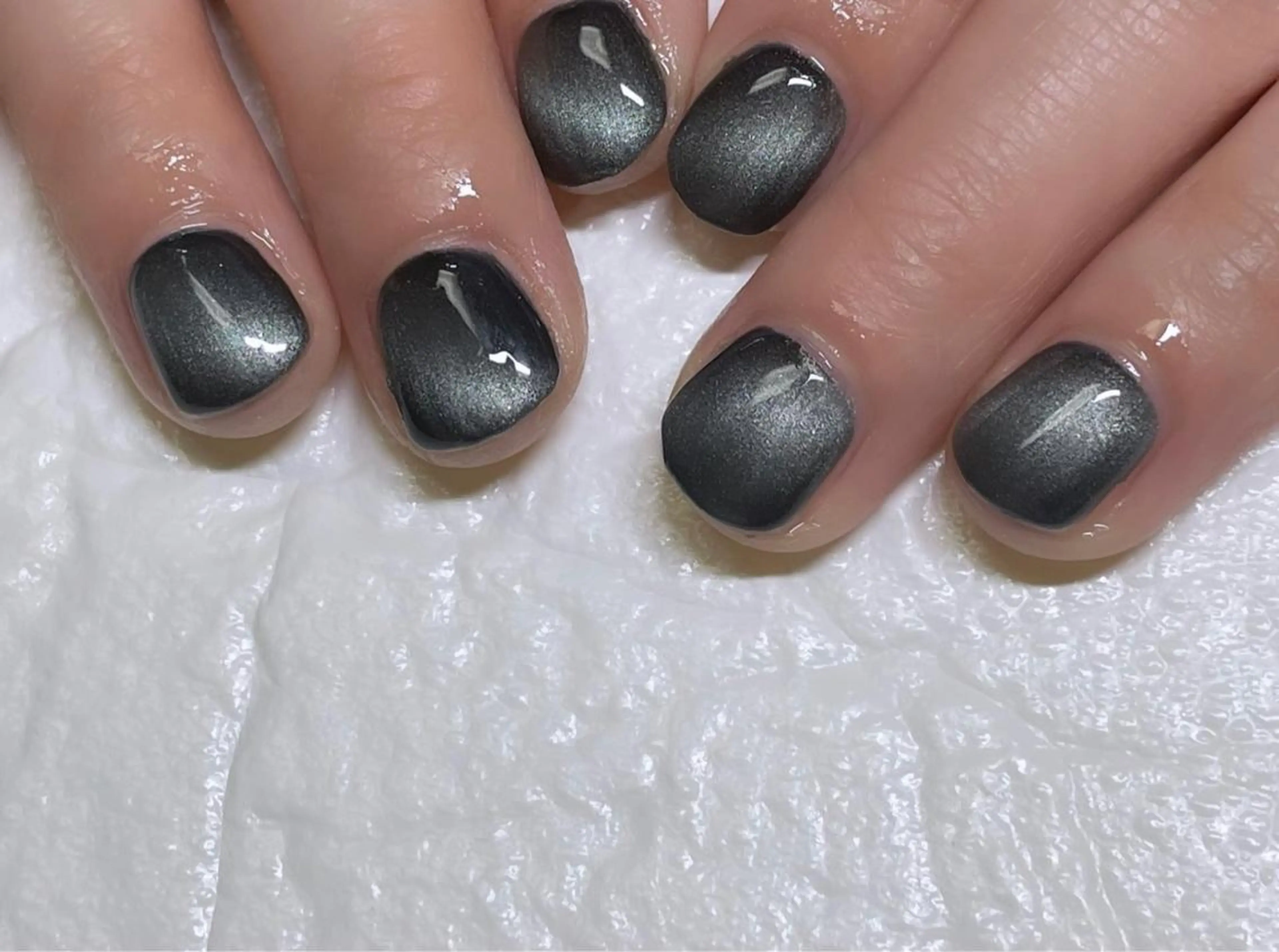 ネイル ブルー マグネットネイル Ruxx nailのネイルデザイン