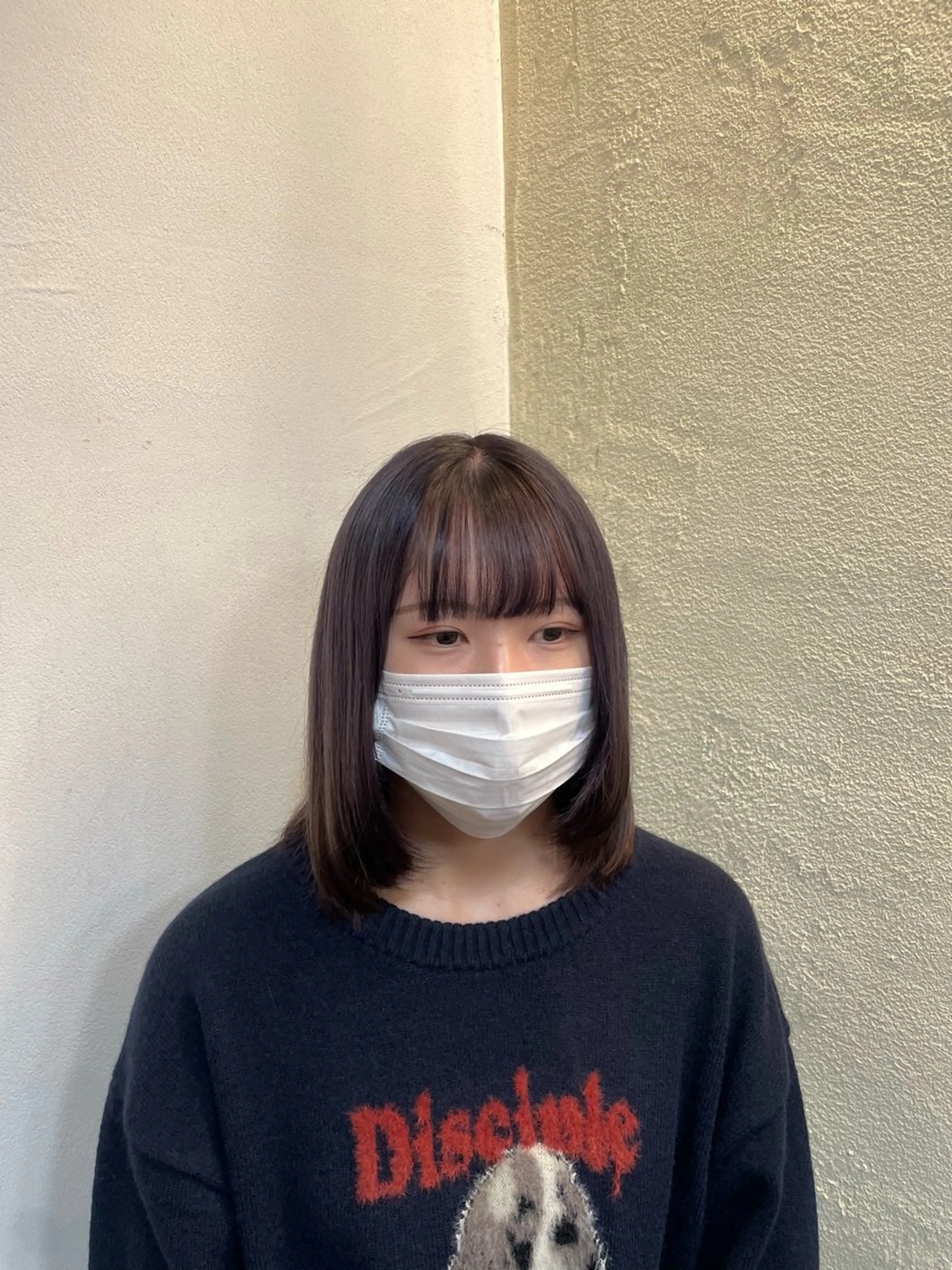 ミディアム カット ヘアカラー 大庭 萌瑚のヘアスタイル
