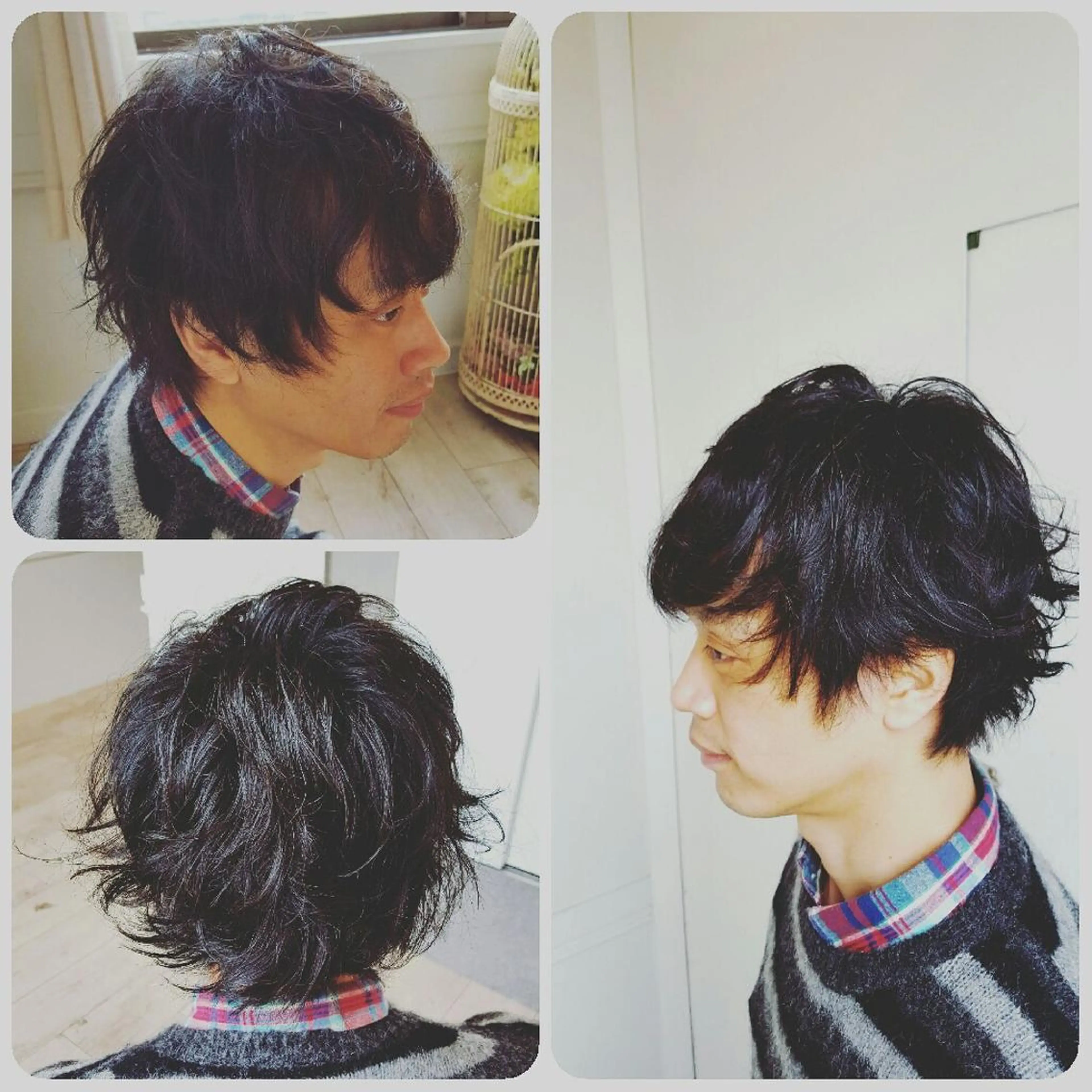 ショート パーマ メンズ spa hair ark 富井直美のヘアスタイル