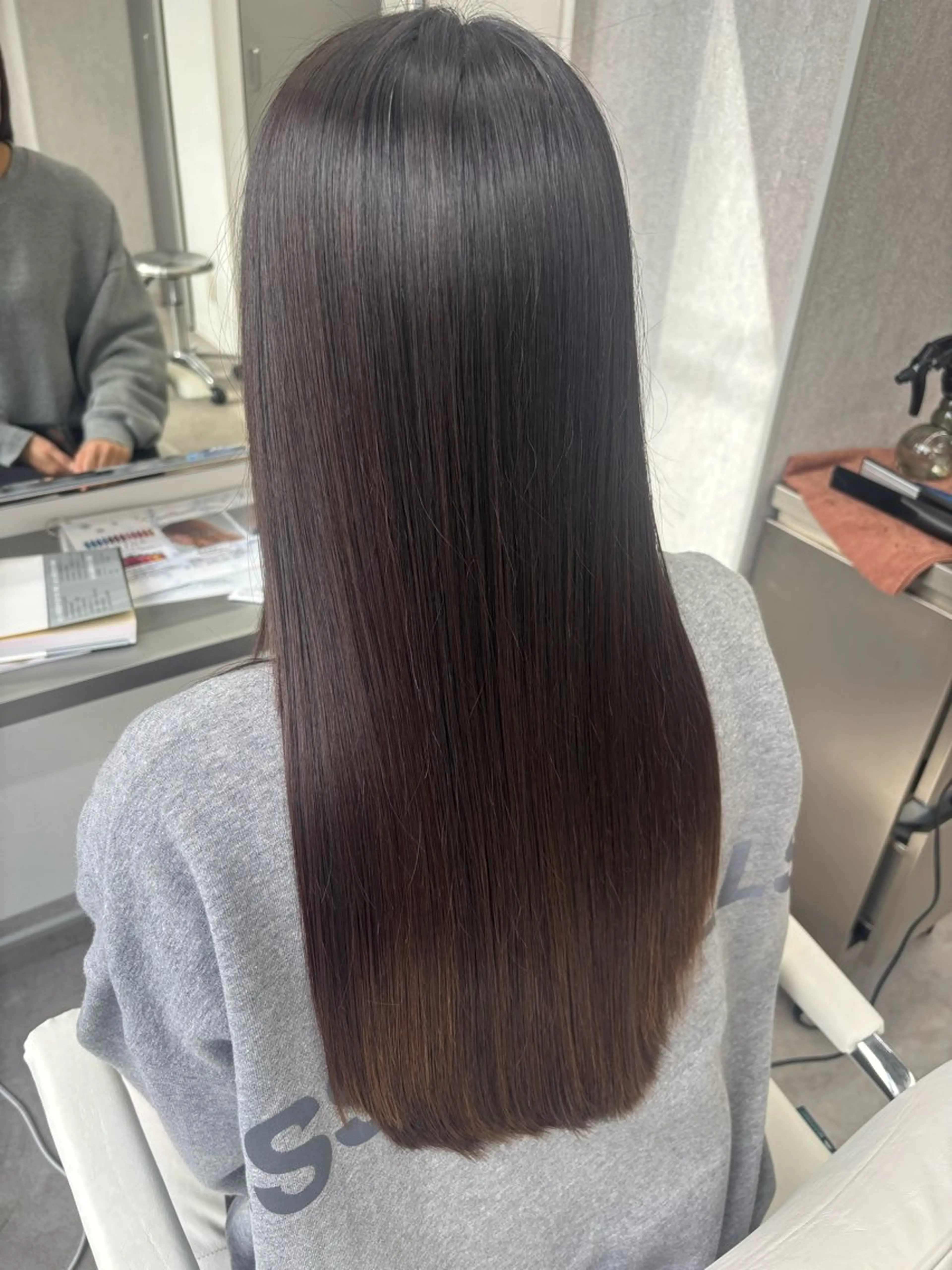 ロング 髪質改善 縮毛矯正 カット 縮毛矯正 関山浩平ショート /ボブ/ヘアセットのヘアスタイル