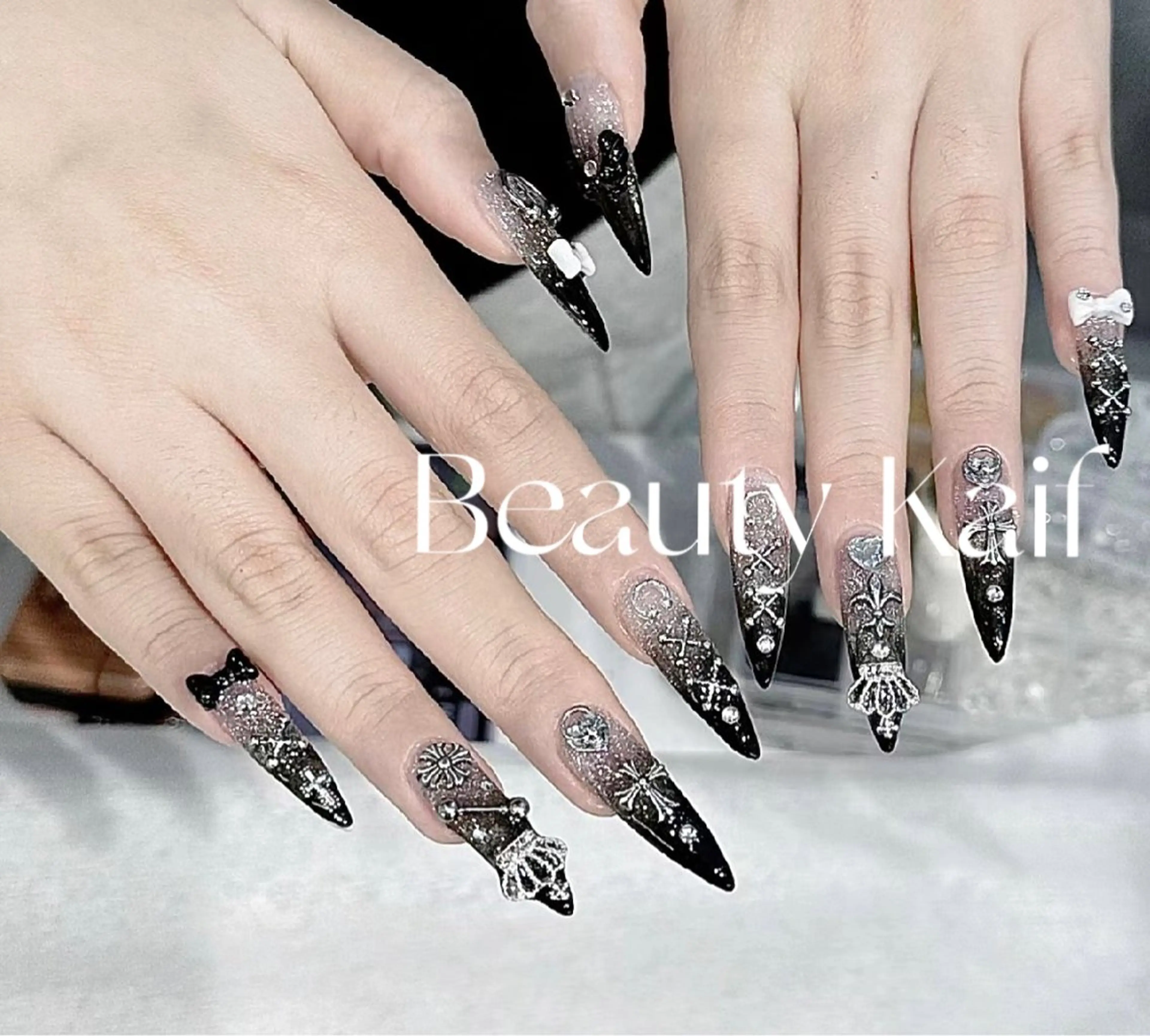 特別価格🔥❗️【チップスカルプ】💕OPEN キャンペーン🔥持ち込みデザイン10本アート(デザイン　パーツ10本okの写真