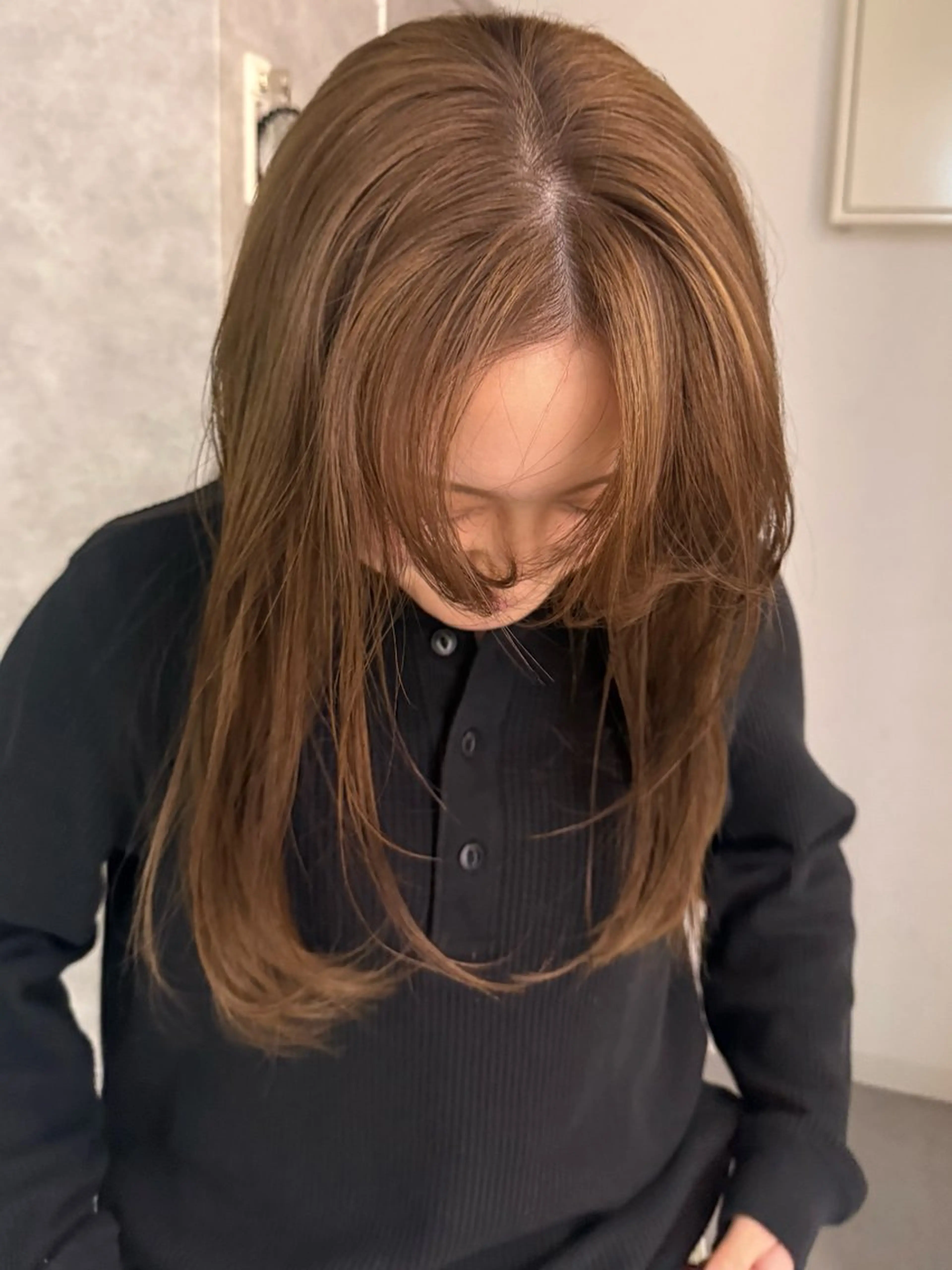 ロング ヘアカラー トリートメント 艶カラー/パーマ/ ‎kanahaʚଓ⋆のヘアスタイル