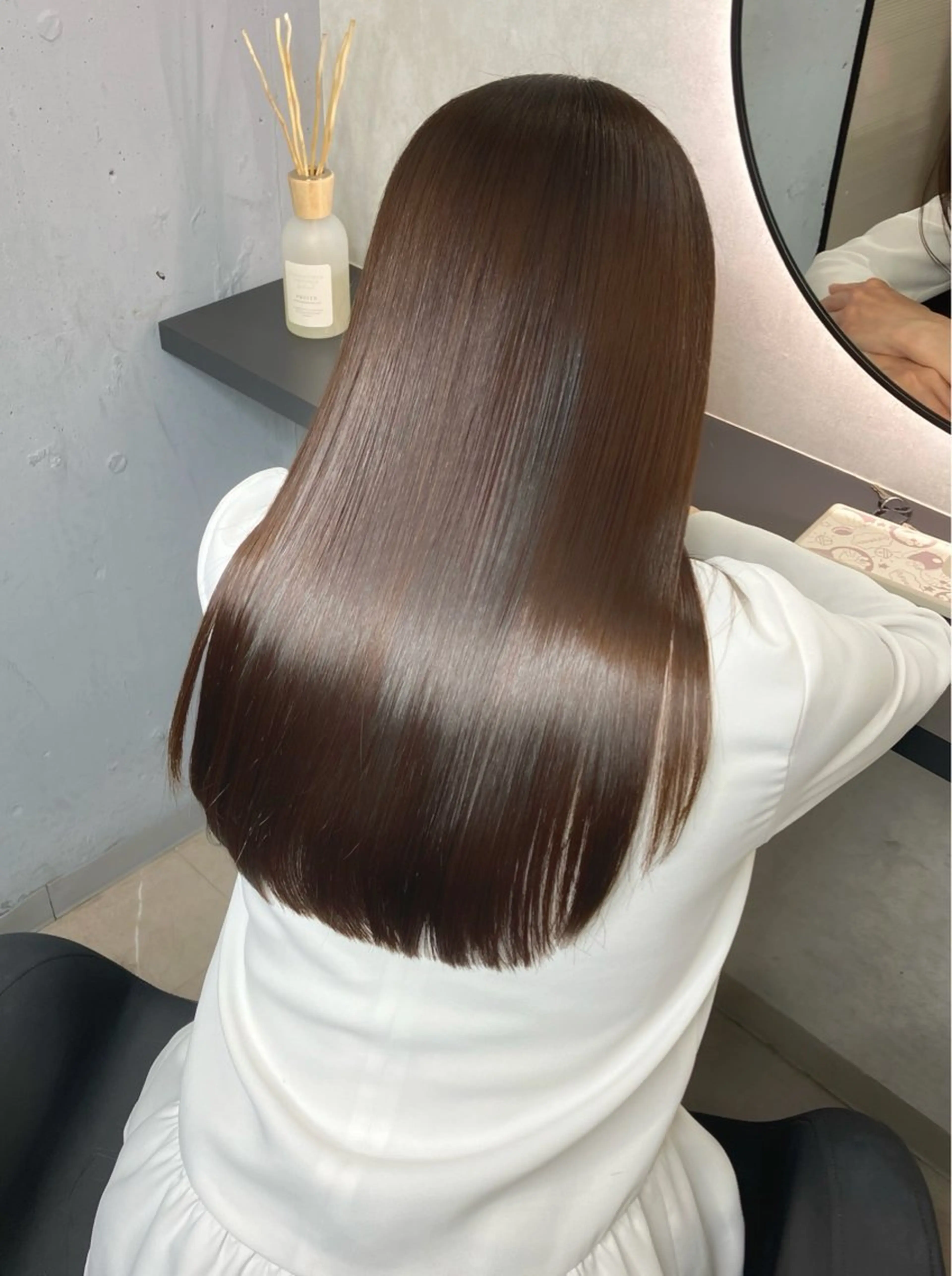 ロング カット ヘアカラー トリートメント uniii/新宿 髪質改善/縮毛矯正のヘアスタイル