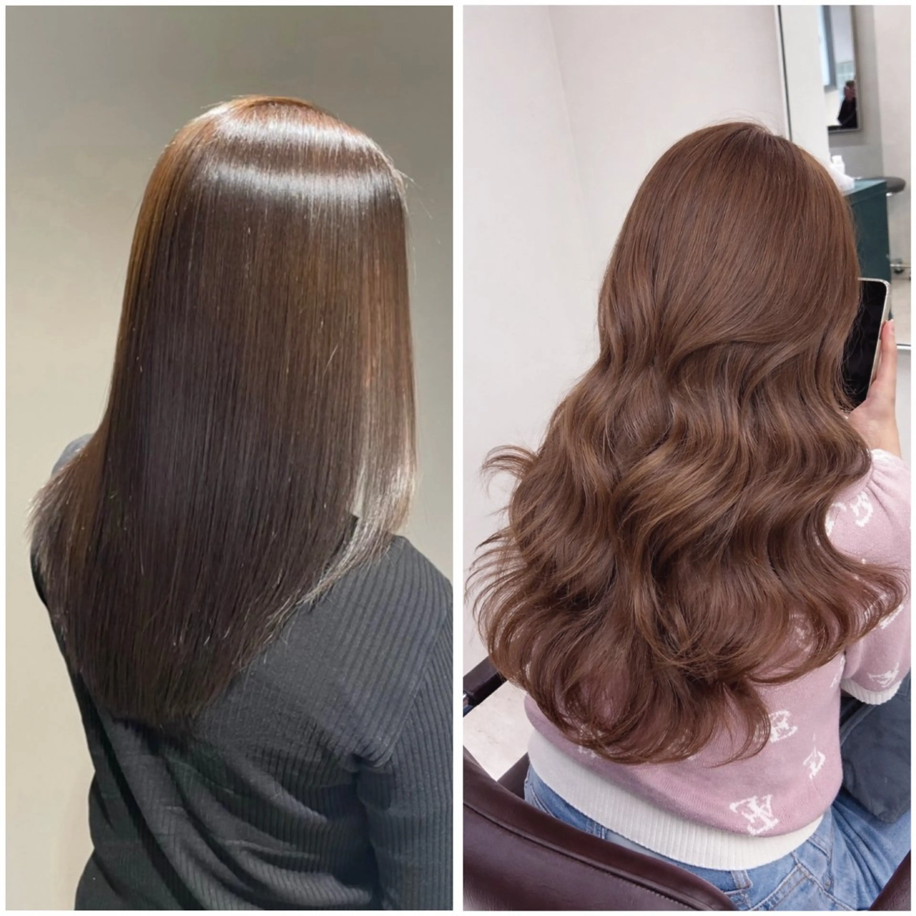 セミロング カラー 透明感カラー 縮毛矯正 カット ヘアカラー トリートメント ヘッドスパ ヘアセット 盛れる艶カラー× レイヤーカット/咲来のヘアスタイル