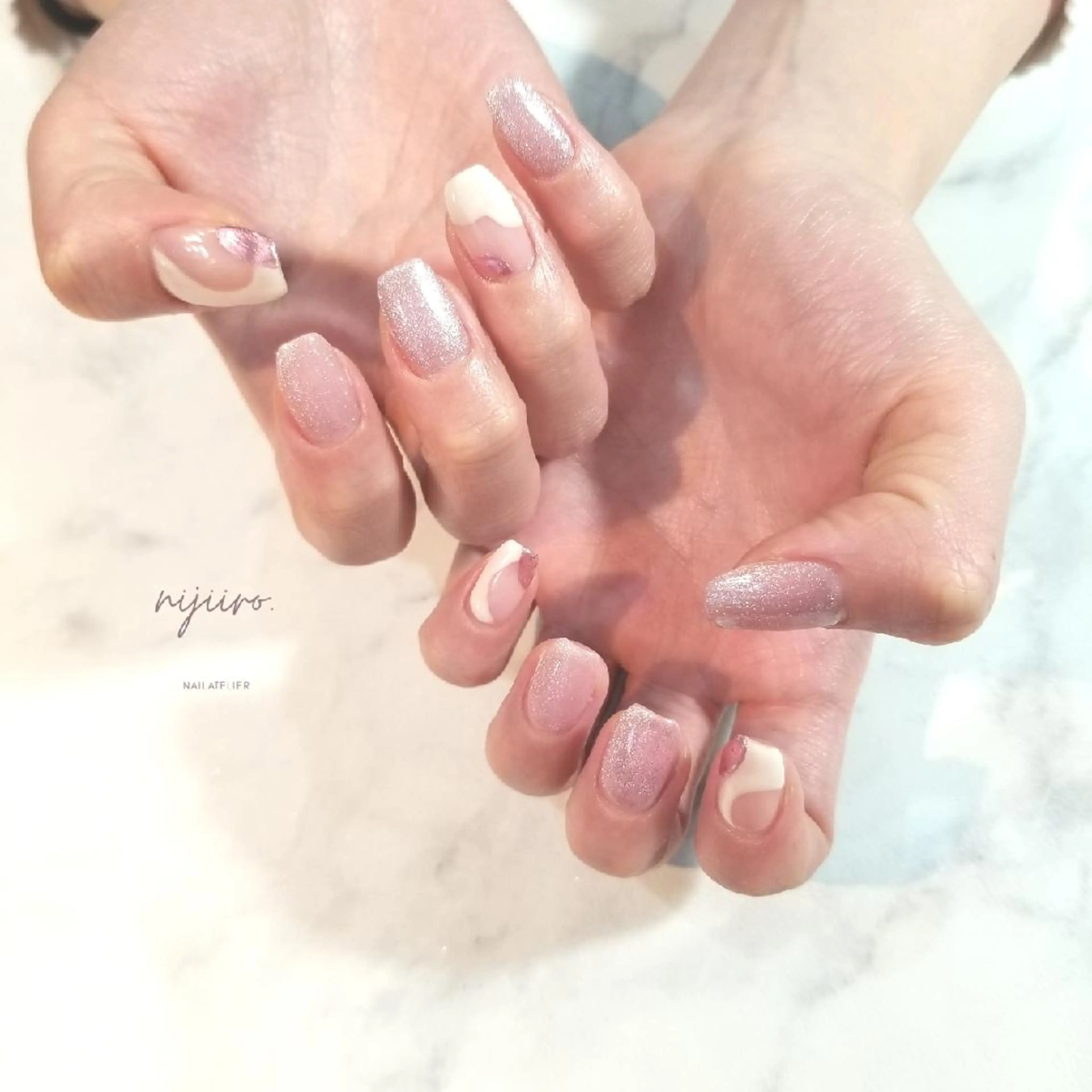 ネイル マグネットネイル ハンドネイル nijiiro🌈 サトウのネイルデザイン