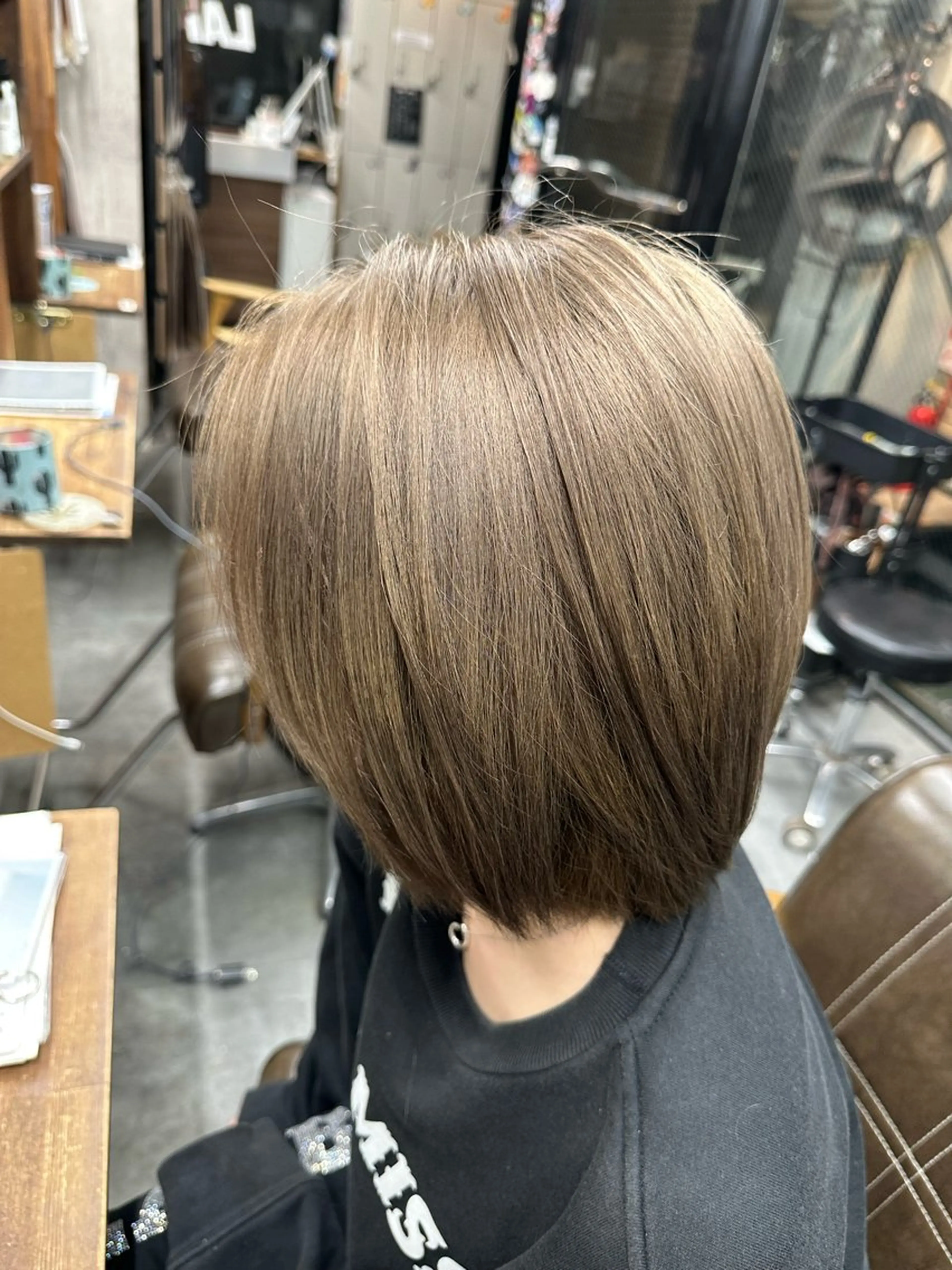 ショート カラー 剣太郎カットモデル 10㎝カット募集中のヘアスタイル