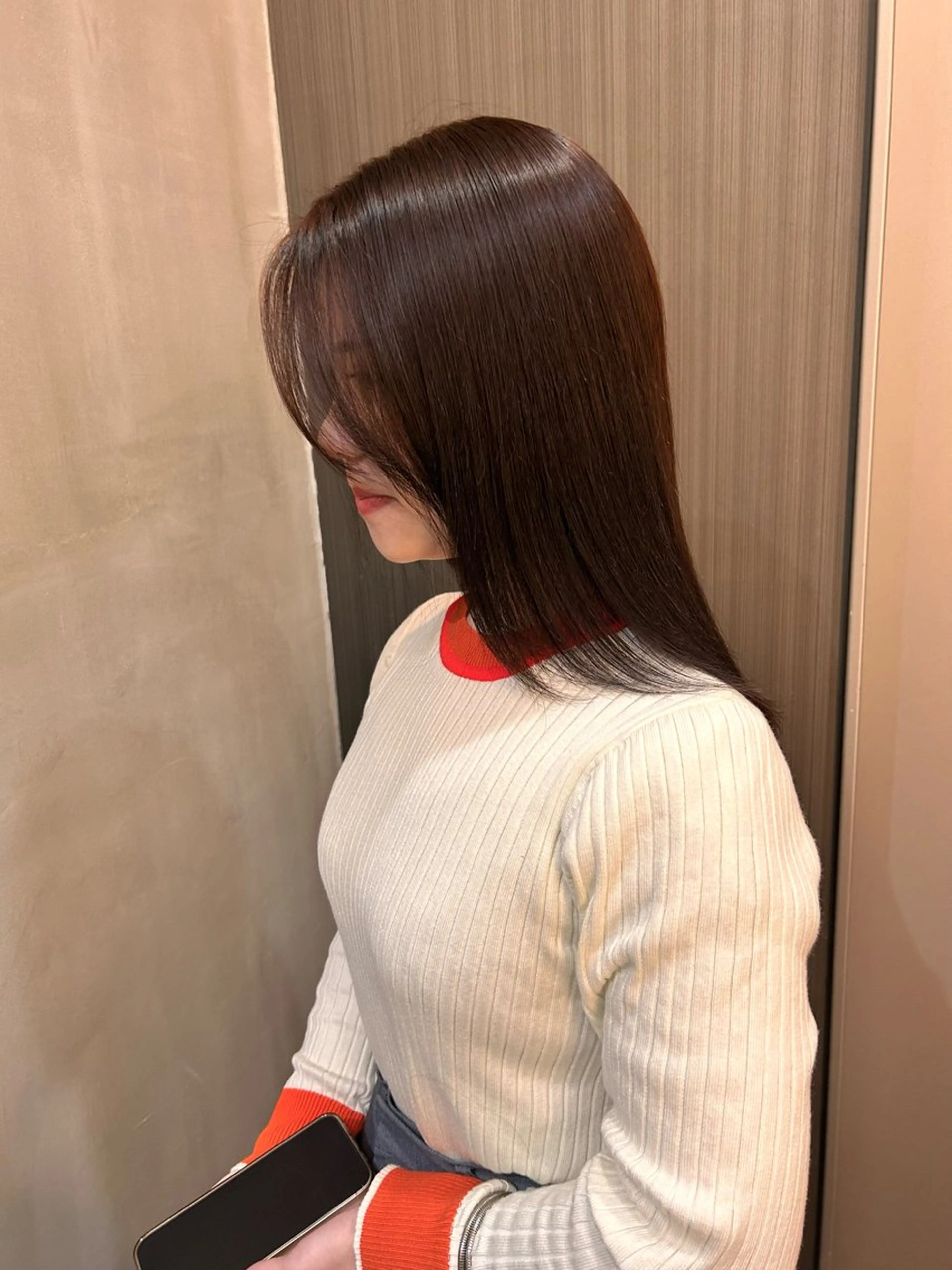 ミディアム カラー 韓国×髪質改善カラー 💎hinaのヘアスタイル