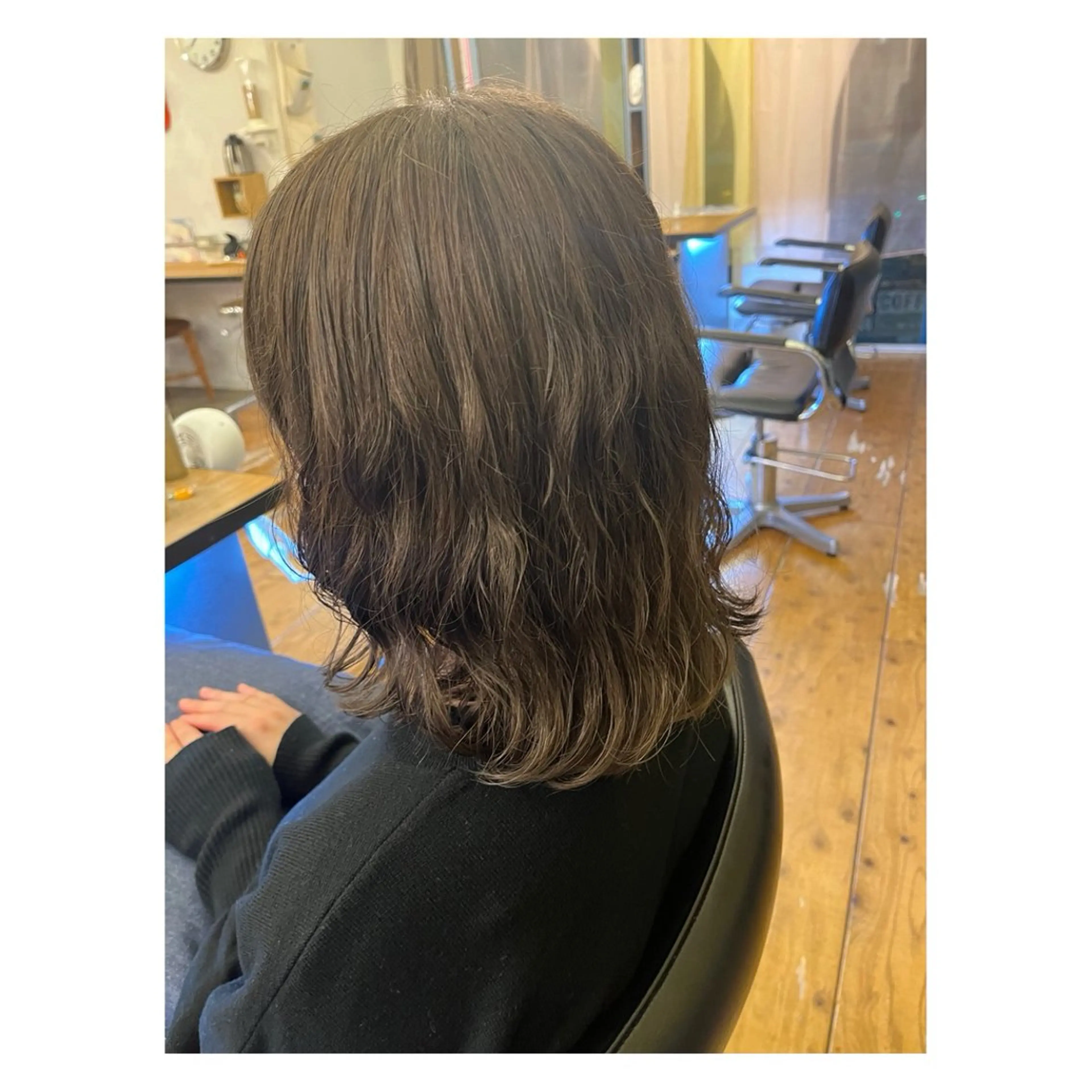 ミディアム パーマ ミディアムパーマ ボブ カット パーマ Lagom なかだのヘアスタイル