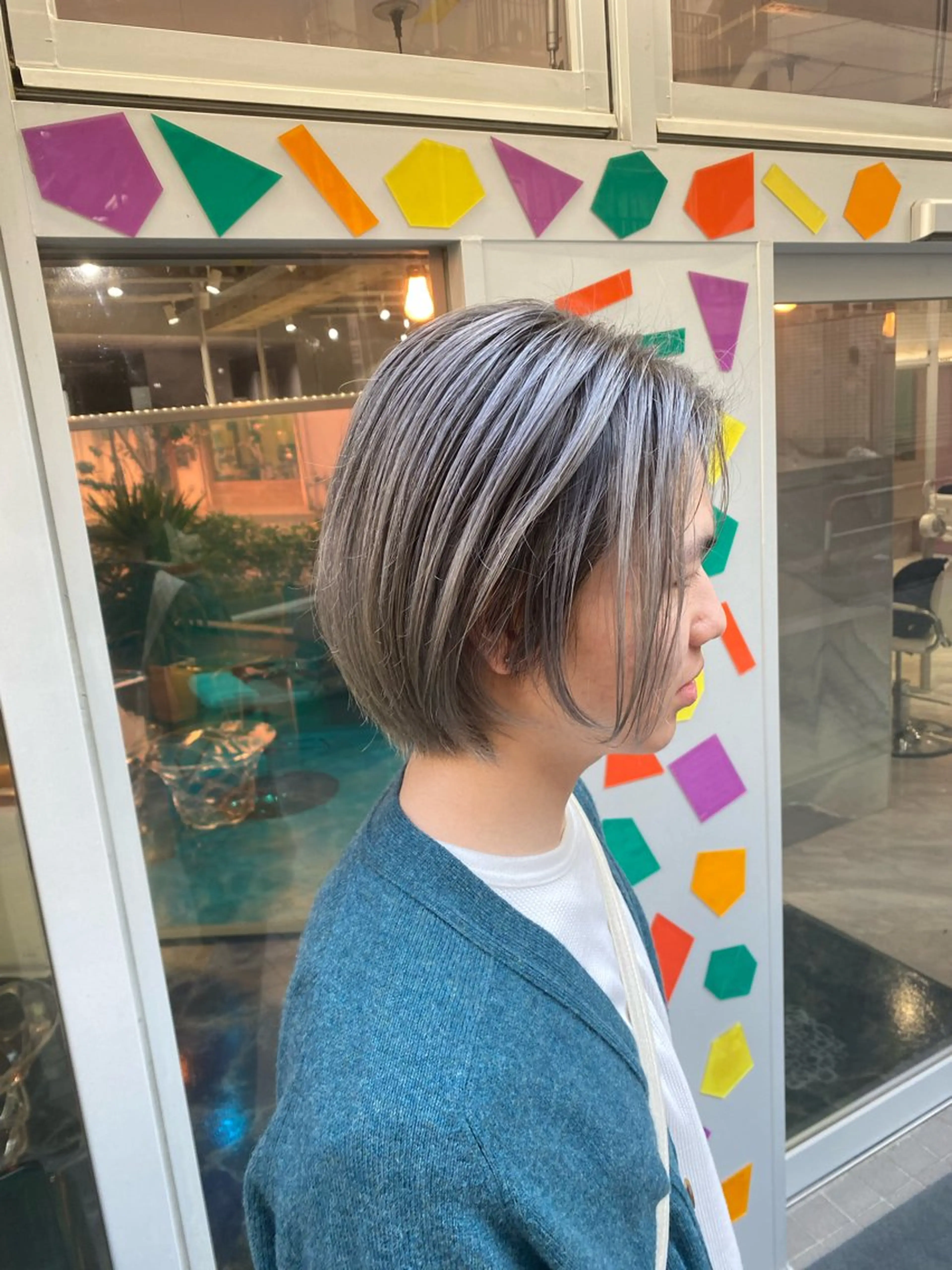 ミディアム カラー メンズ メンズブリーチ ブリーチ ボブ トリートメント Riganuts王子 Hayato✂︎のヘアスタイル