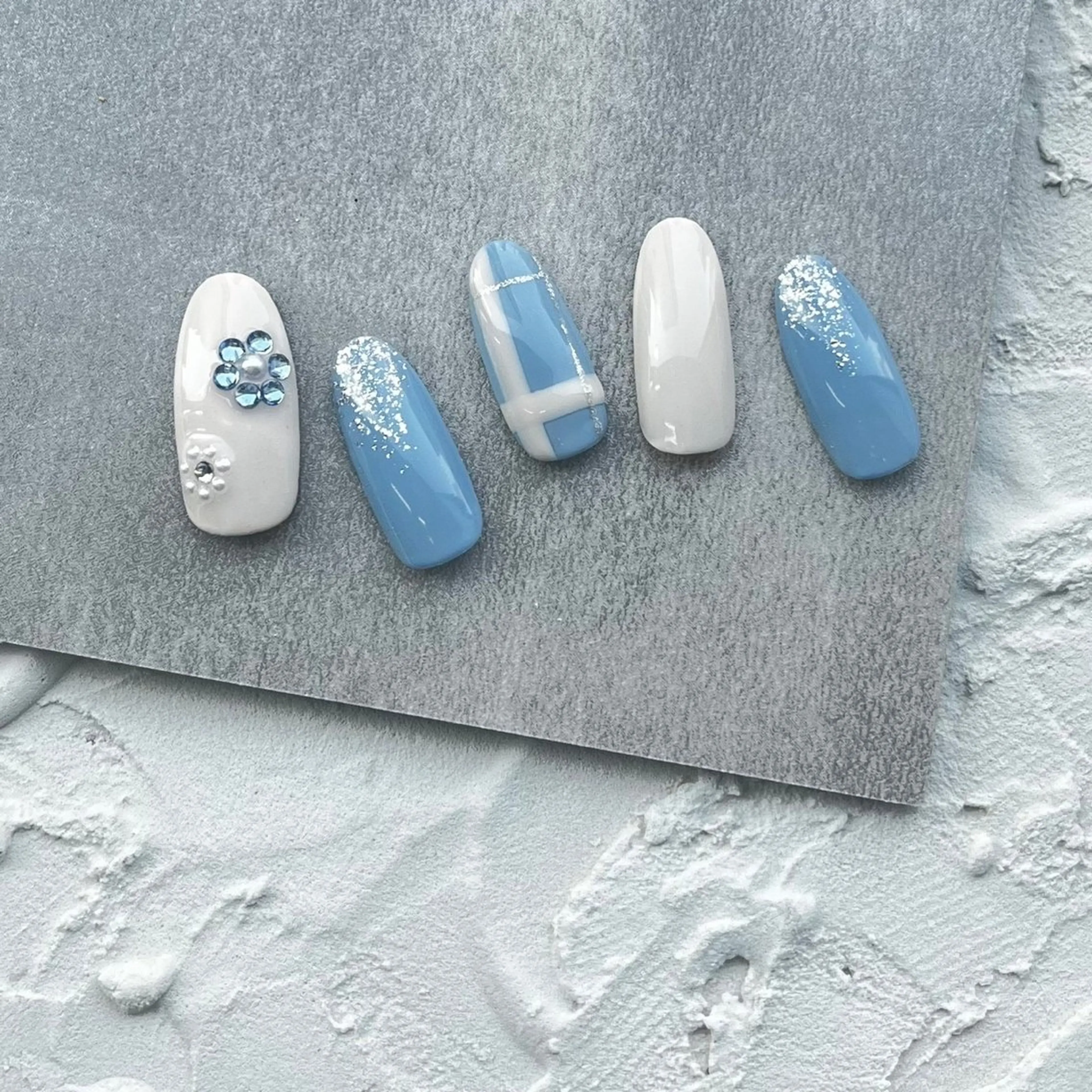 ネイル アートネイル シンプルネイル ネイルチップ ⭐︎休業中の練習⭐︎ JNA認定講師髙橋のネイルデザイン