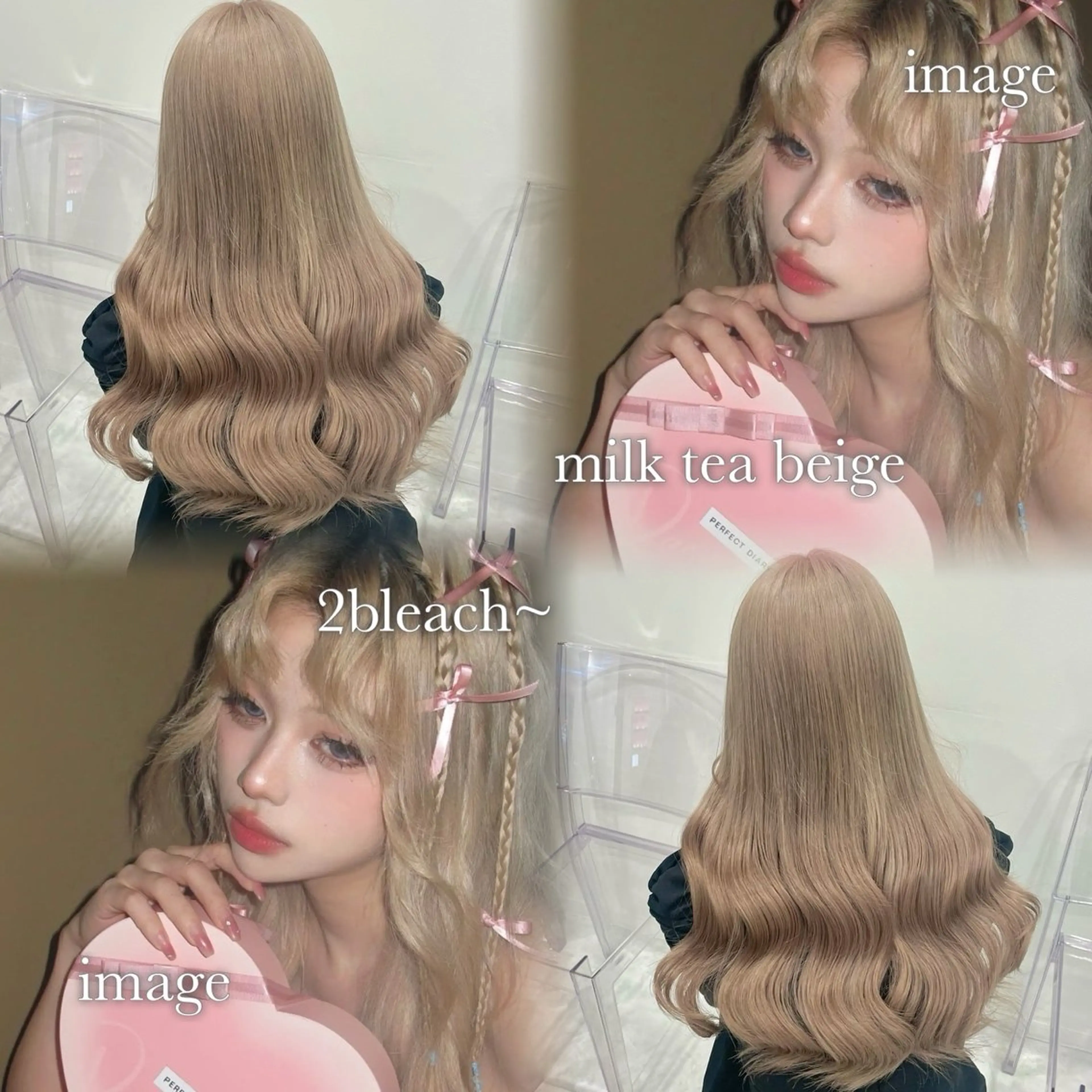 ロング カラー 色落ち綺麗🩰ハイ トーン🎀RINKAのヘアスタイル