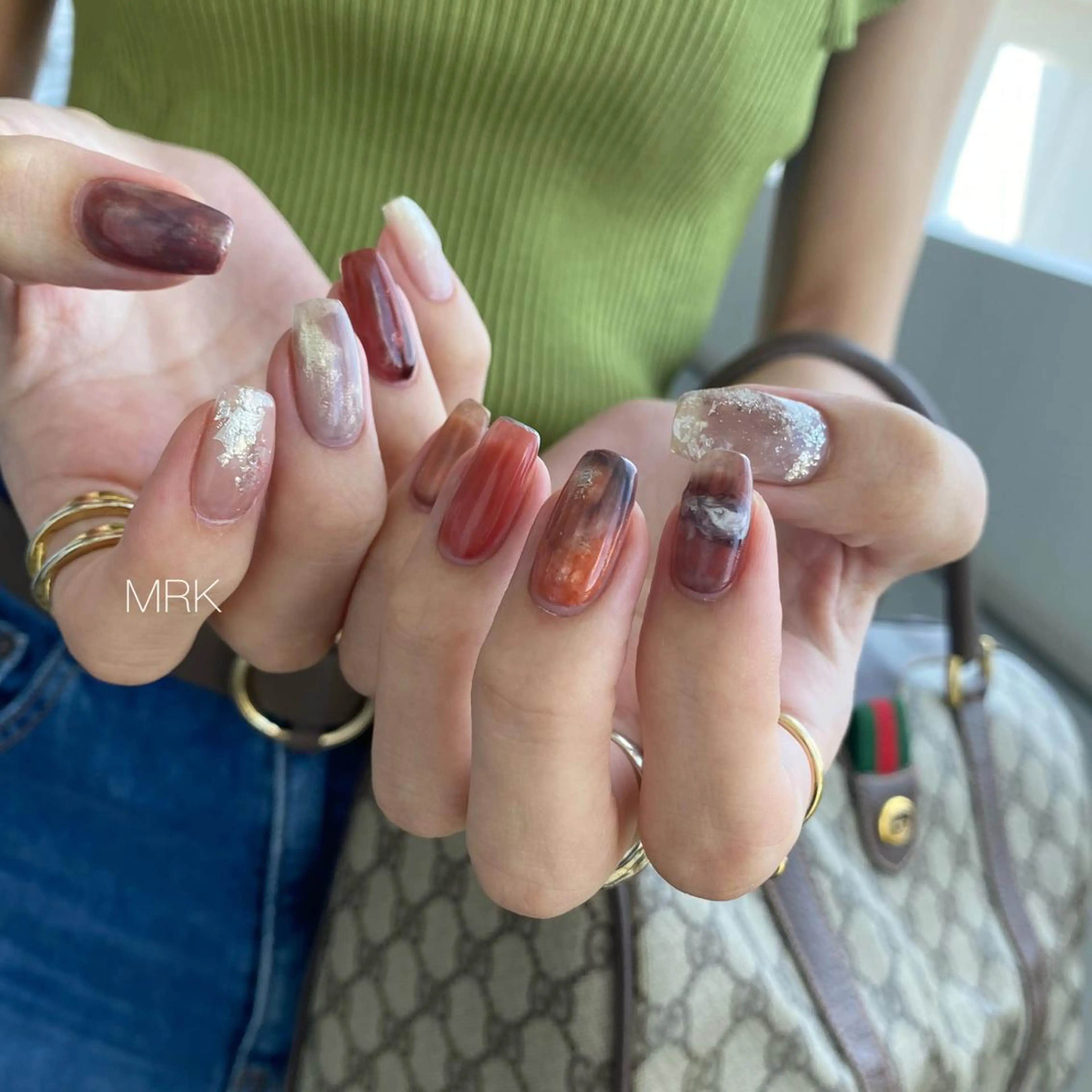 ネイル ミラーネイル ニュアンスネイル MARUKO nailのネイルデザイン