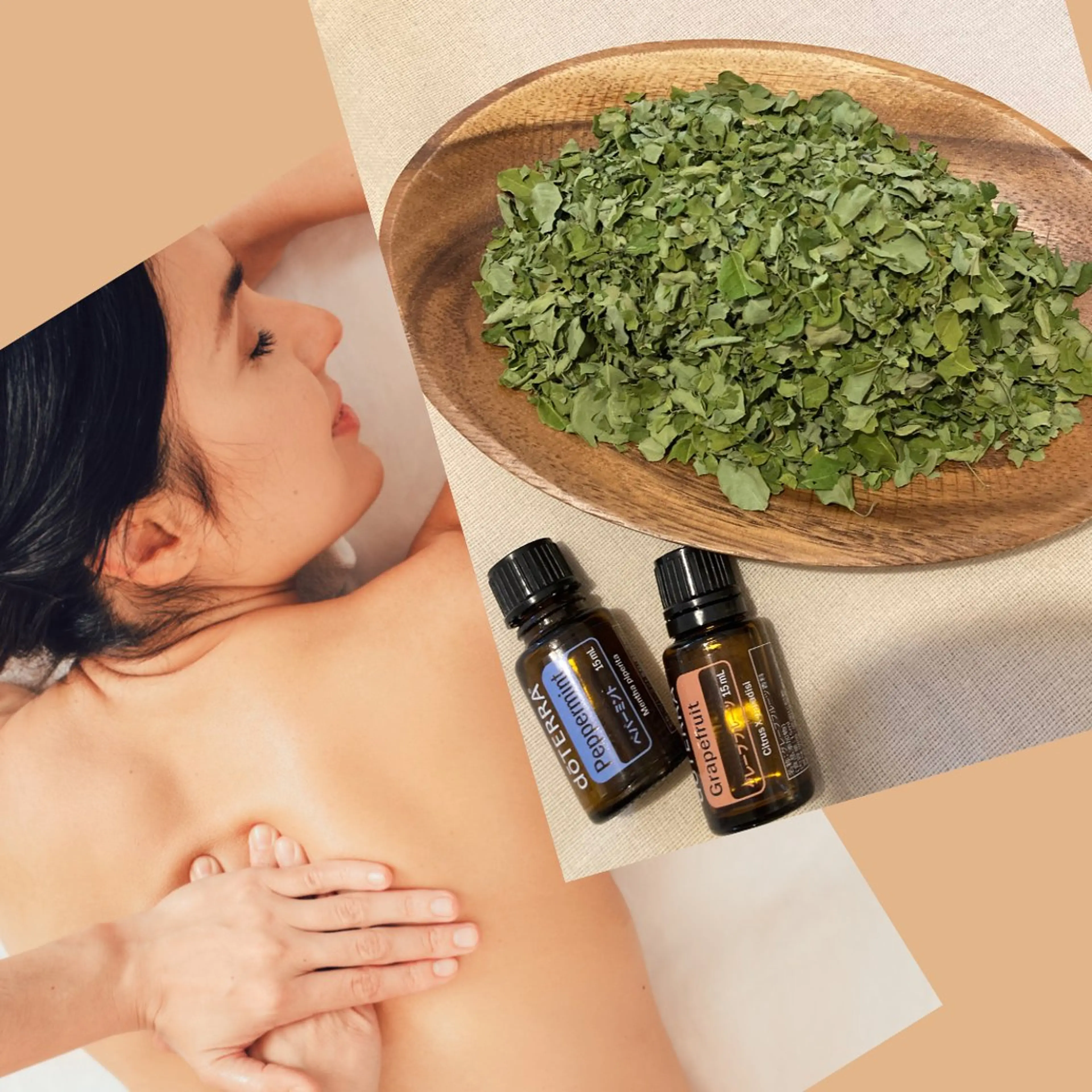 minimo限定【おやすみ🌙カモミールコース】よもぎ蒸し40分＋お背中30分トリートメント¥7.350⇨¥6.240の写真