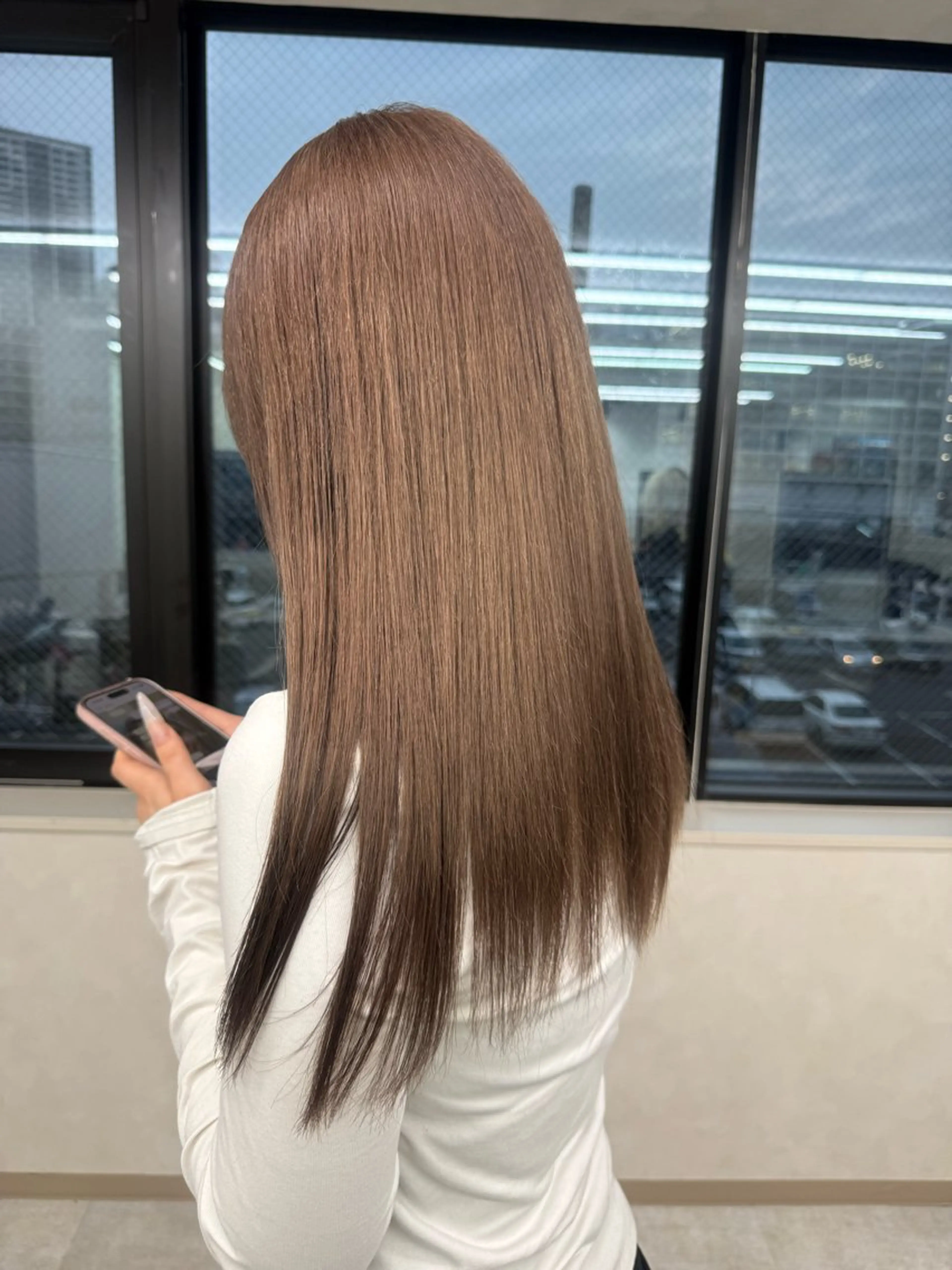 ロング カラー 🐰うる艶透明感 カラー🎀ゆずなのヘアスタイル