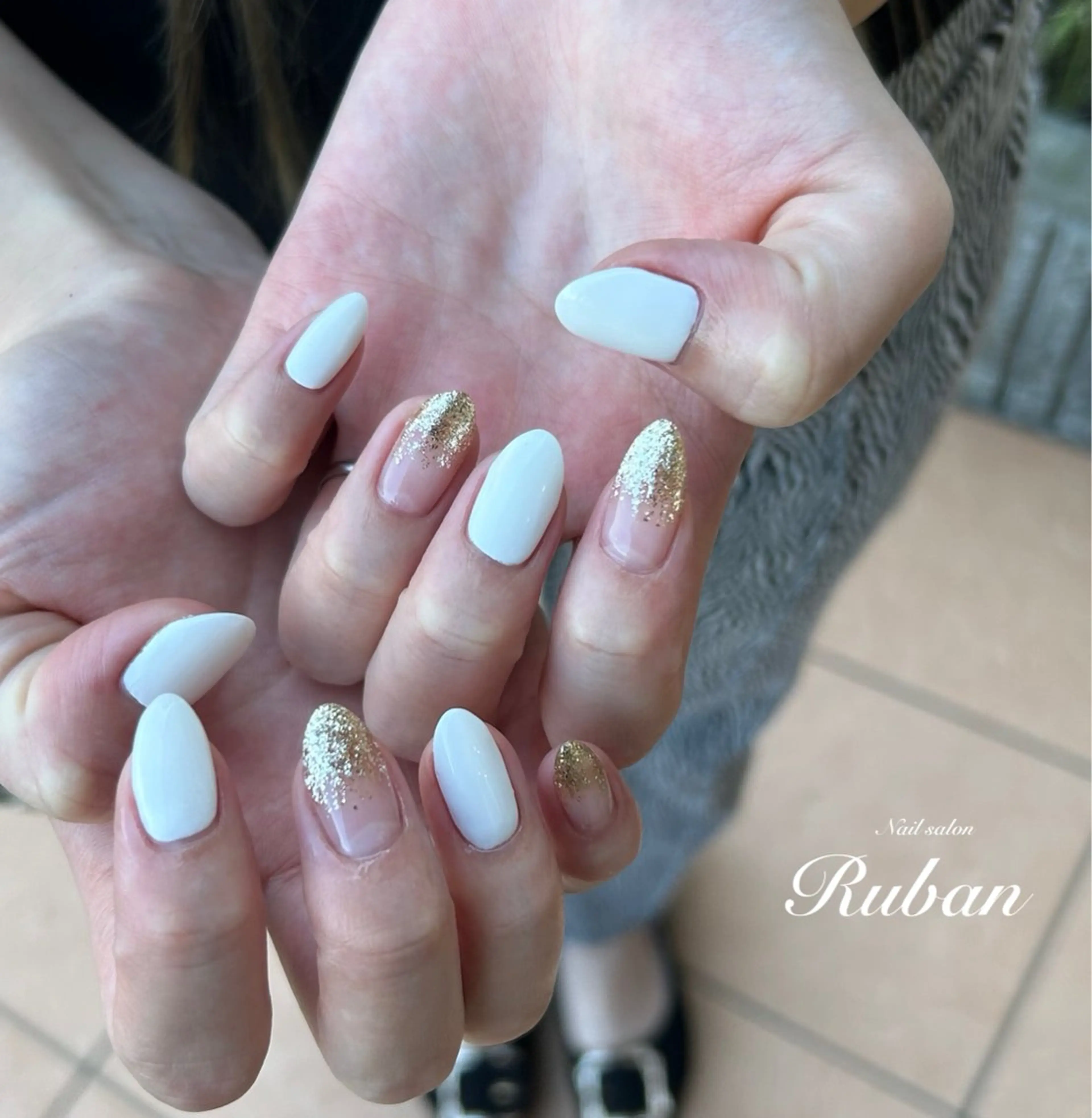 ネイル 長さ出し グラデーション ワンカラーネイル Nail salon Rubanのネイルデザイン