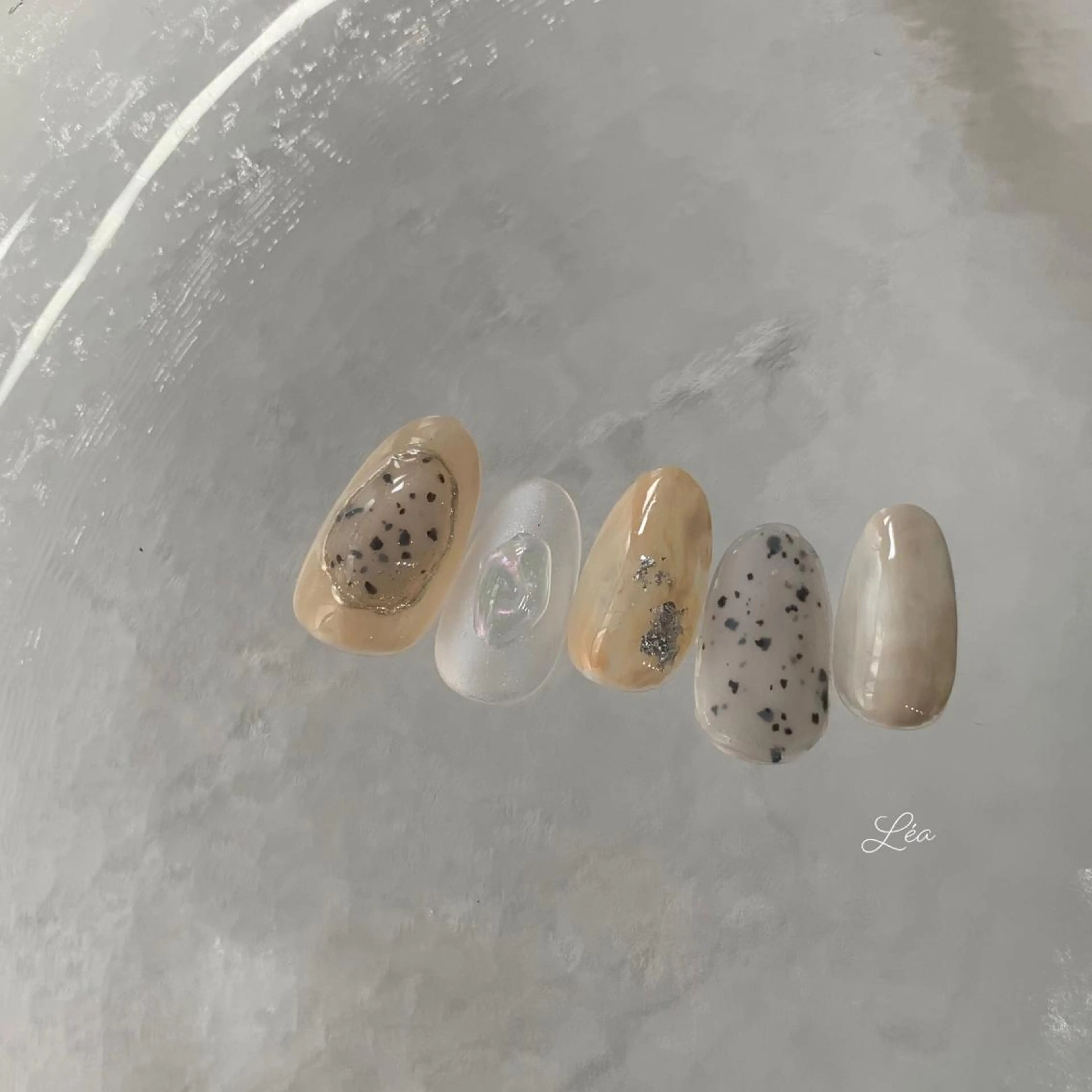 ネイル ジェルネイル パラジェル Léa nailのネイルデザイン