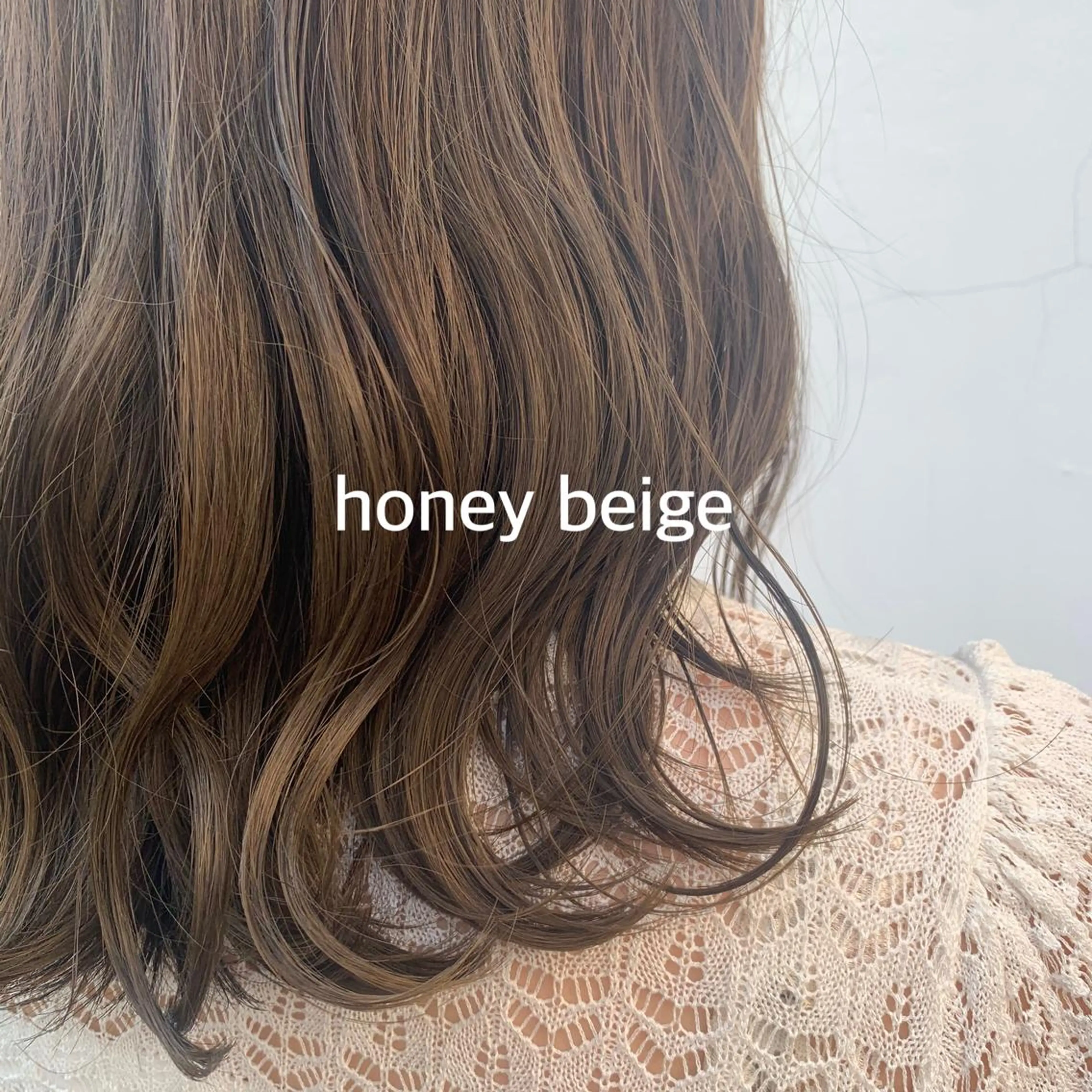 セミロング ヘアカラー 暖色カラー推し/ トヤエリコのヘアスタイル